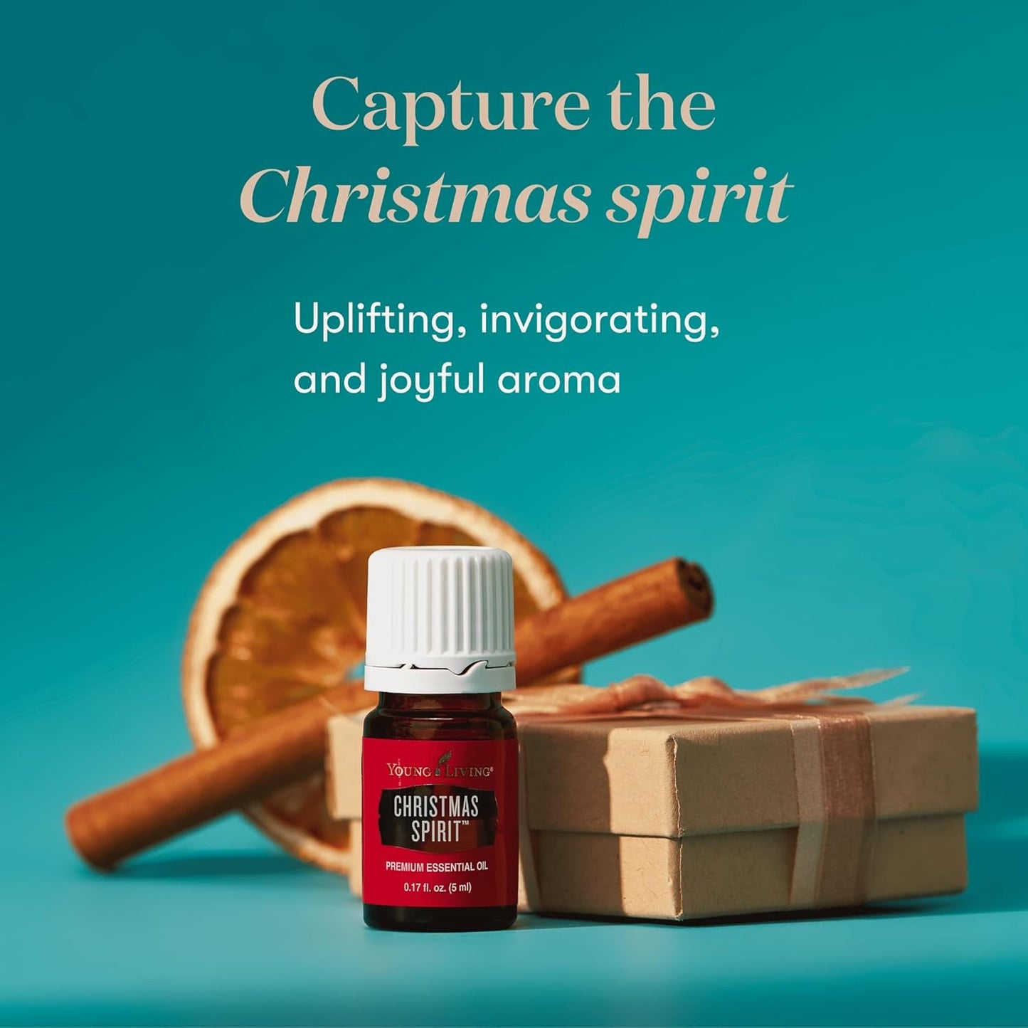 Young Living Christmas Spirit Essential Oil | Use with Essential Oil Diffuser | Add to Spray Bottle to Spritz on Christmas Tree, Clothes, or The Home | Perfect Home Essentials for The Holidays