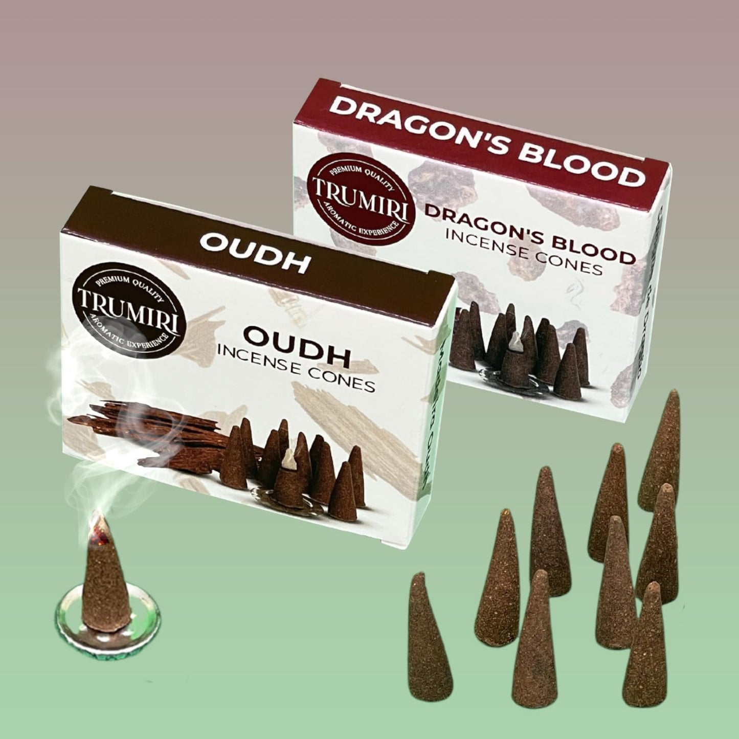 Incense Cones Combo Pack - 10 Cedar 10 Pine Scented Cones