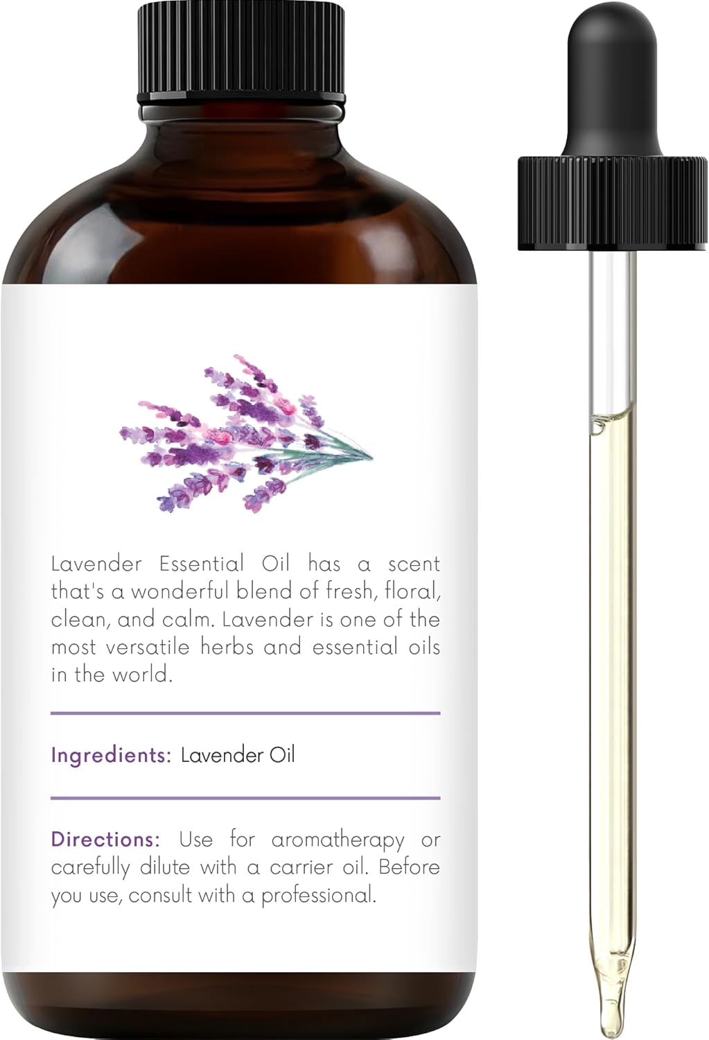 Lavender Essential Oil - Huge 4 Fl Oz - 100% Pure and Natural - Premium Grade Essential Oil for Diffuser and Aromatherapy