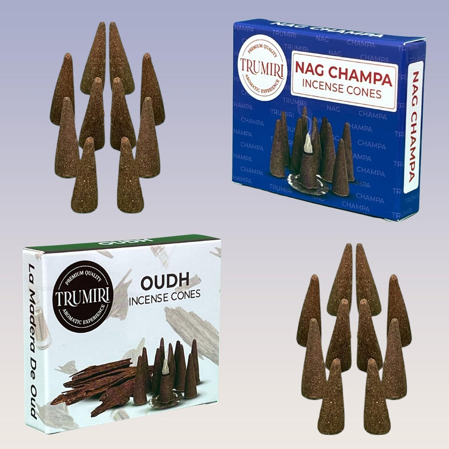 Incense Cones Combo Pack - 10 Cedar 10 Pine Scented Cones