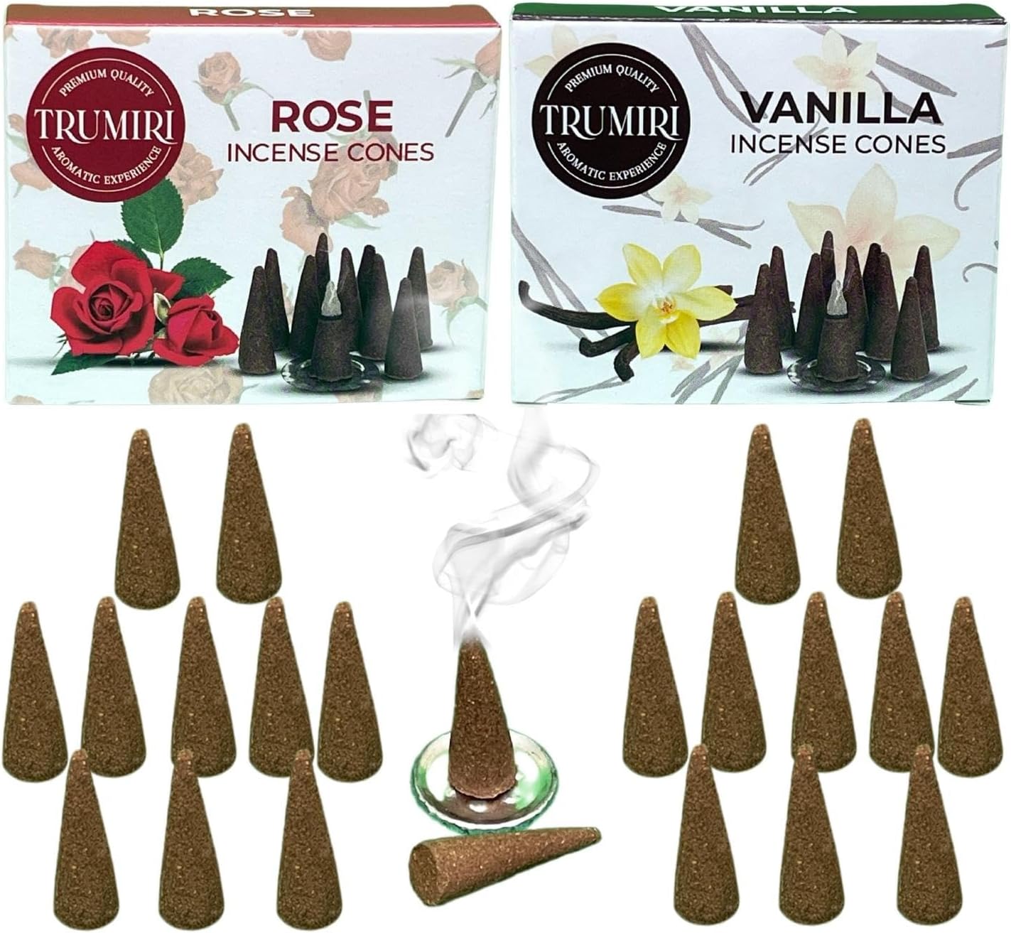 Incense Cones Combo Pack - 10 Cedar 10 Pine Scented Cones