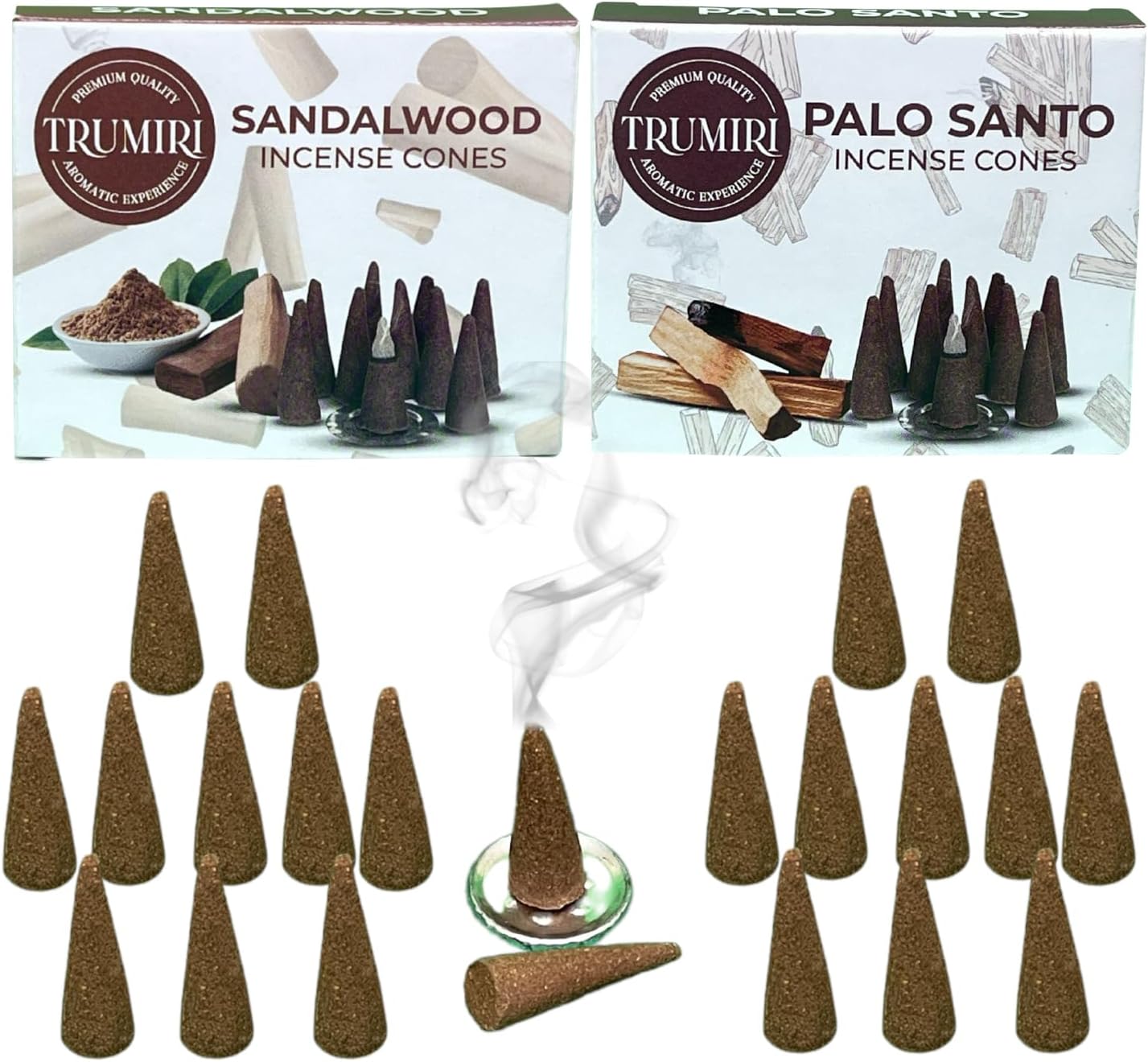 Incense Cones Combo Pack - 10 Cedar 10 Pine Scented Cones