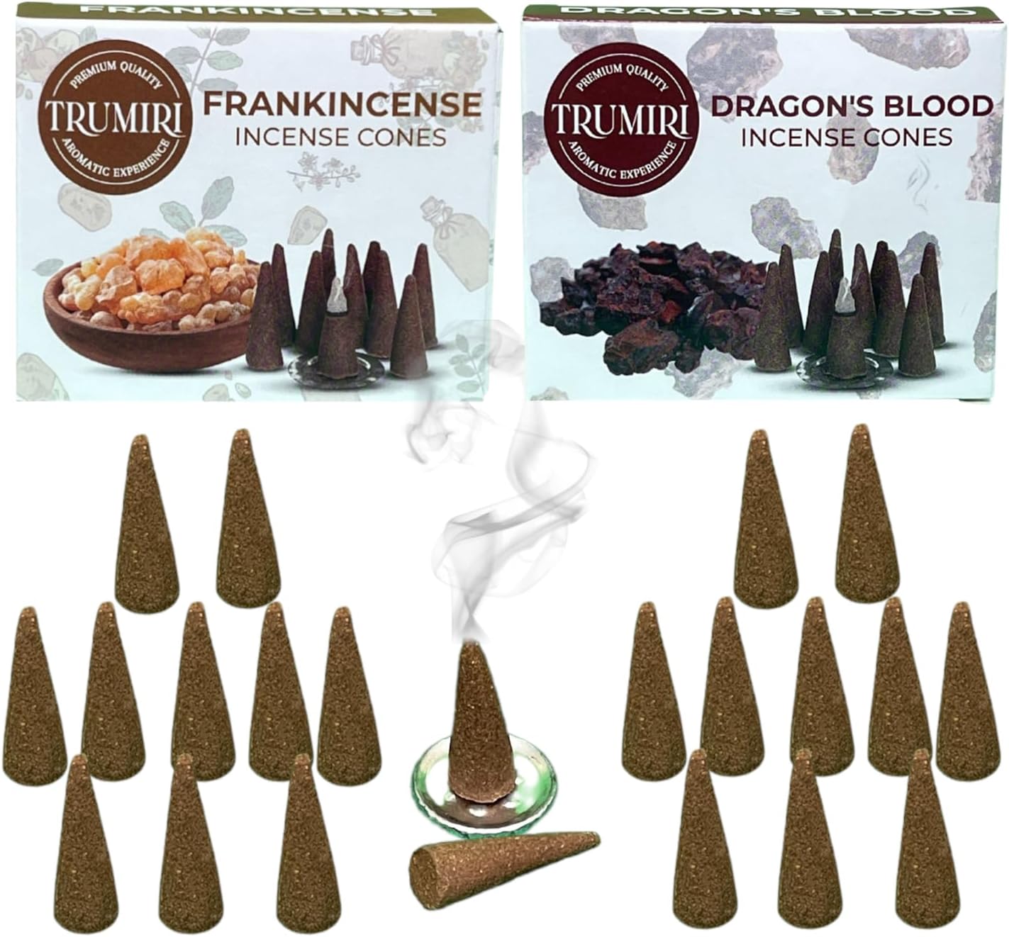 Incense Cones Combo Pack - 10 Cedar 10 Pine Scented Cones