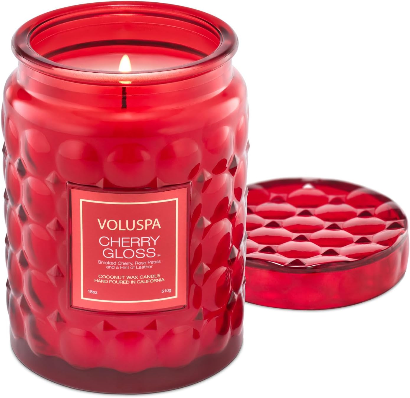 Voluspa Goji Tarocco Orange, Large Candle Jar, 18 oz, 100 Hour Burn Time, All Natural Wicks and Coconut Wax for Clean Burning, Vegan, Poured in the USA