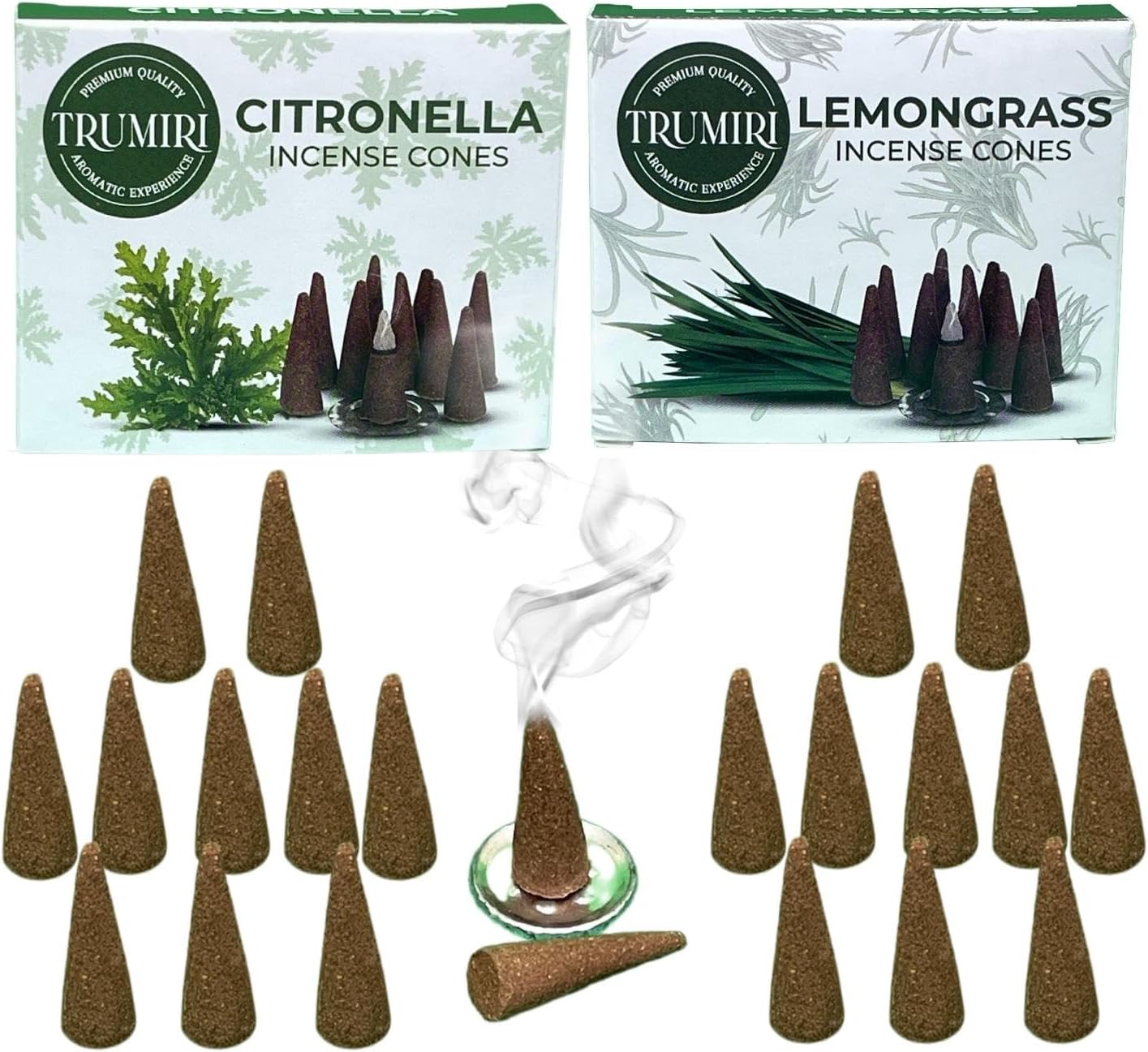 Incense Cones Combo Pack - 10 Cedar 10 Pine Scented Cones