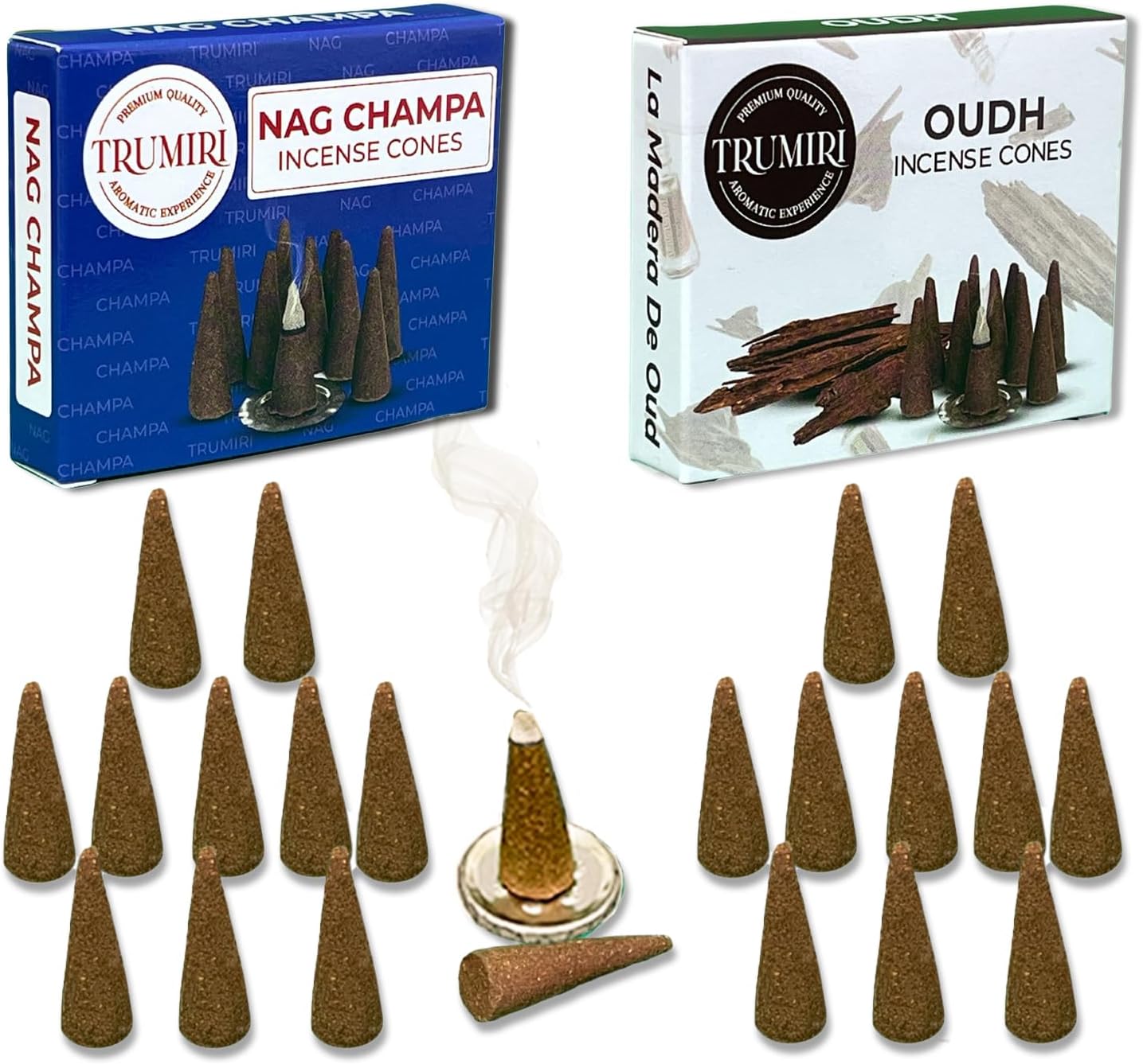 Incense Cones Combo Pack - 10 Cedar 10 Pine Scented Cones
