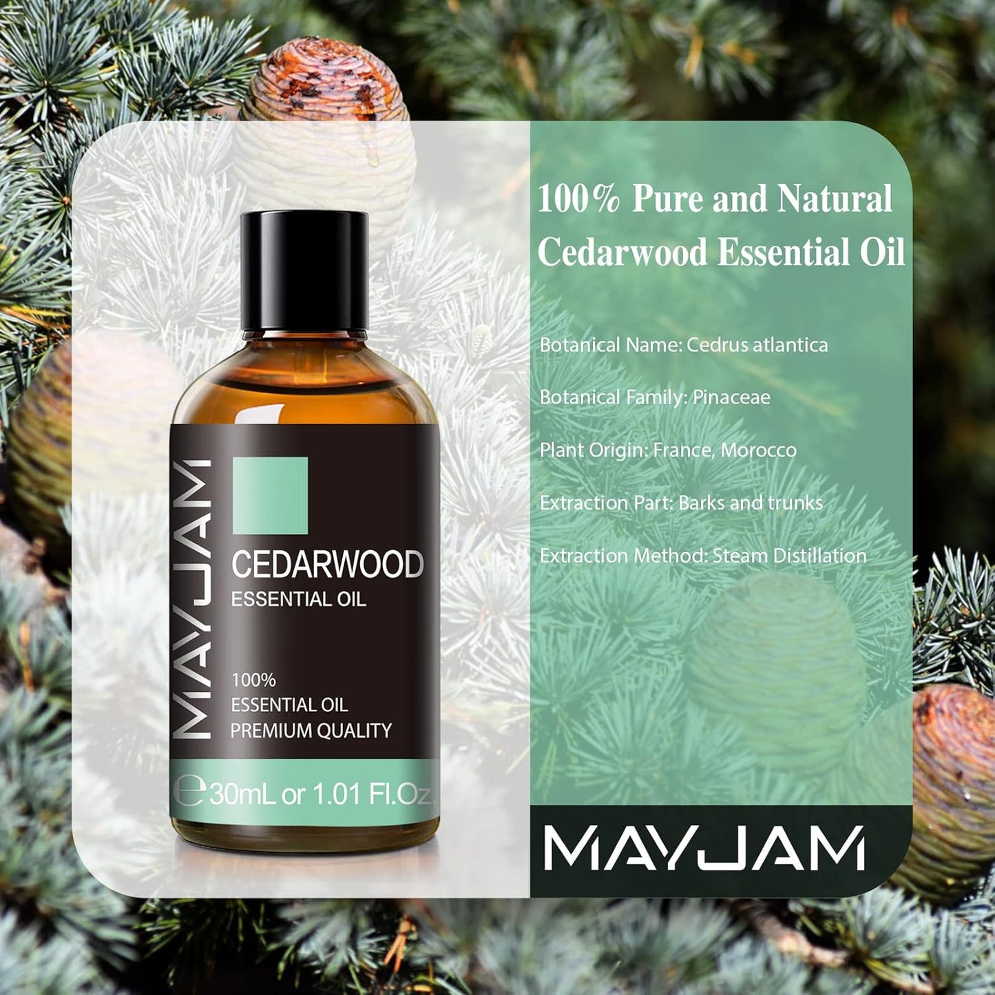 MAYJAM Essential Oil for Diffusers, Essential Oil with Premium Glass Dropper