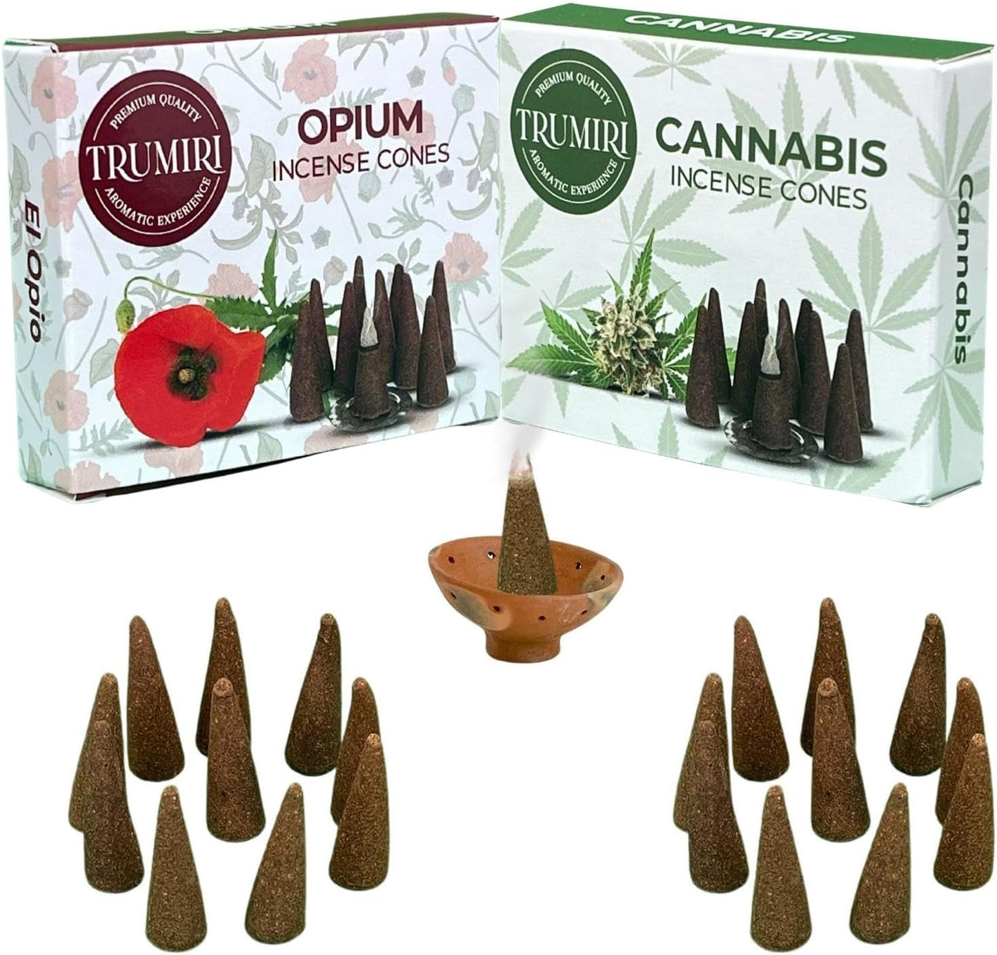 Incense Cones Combo Pack - 10 Cedar 10 Pine Scented Cones