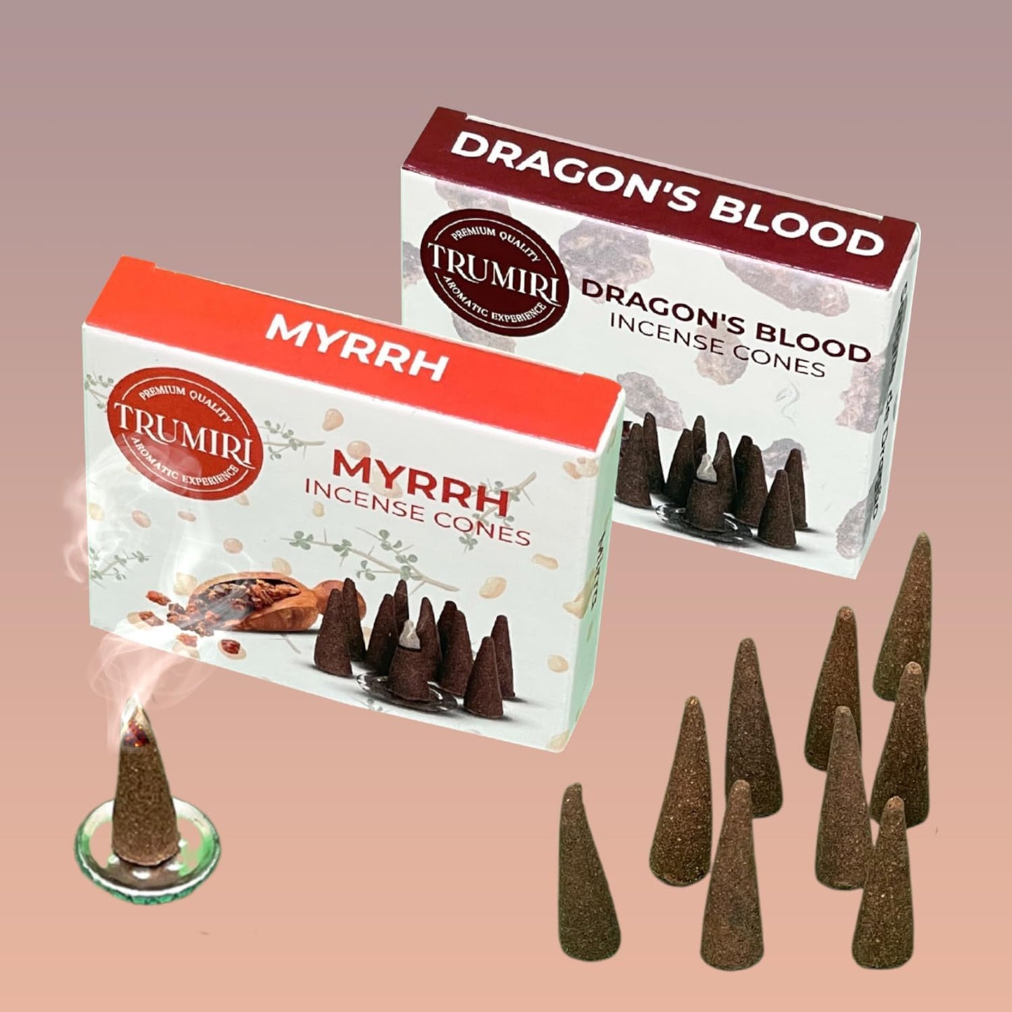 Incense Cones Combo Pack - 10 Cedar 10 Pine Scented Cones