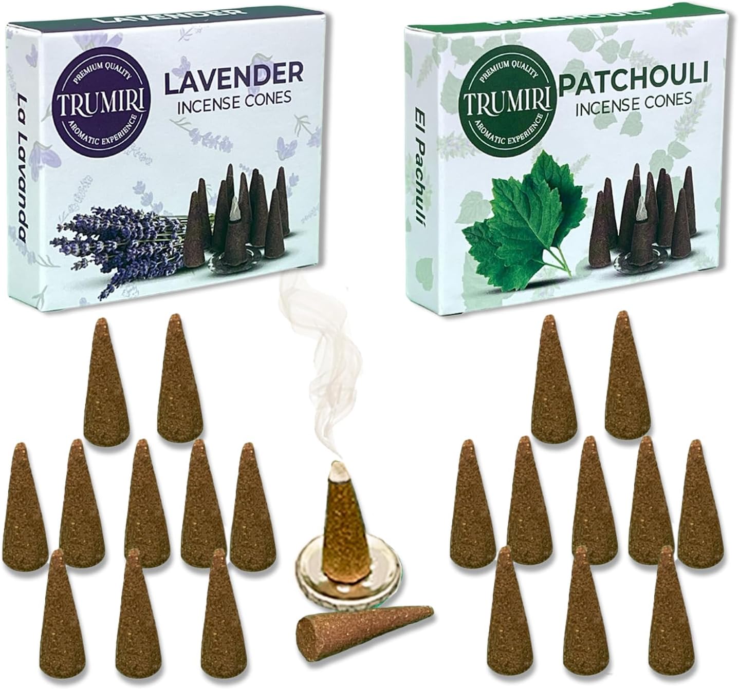 Incense Cones Combo Pack - 10 Cedar 10 Pine Scented Cones