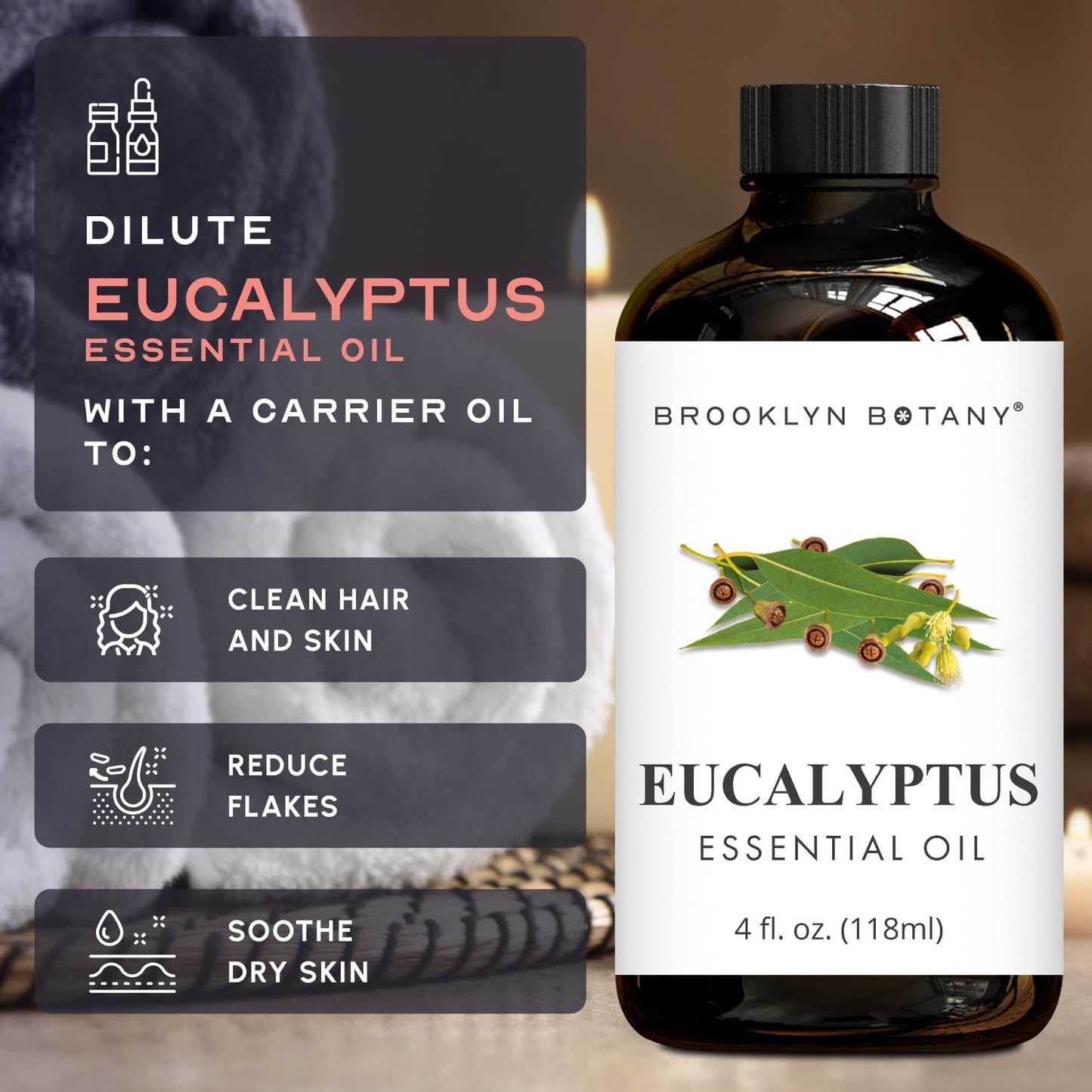 Brooklyn Botany Peppermint Essential Oil - 100% Pure and Natural - Premium Grade with Dropper - for Aromatherapy and Diffuser