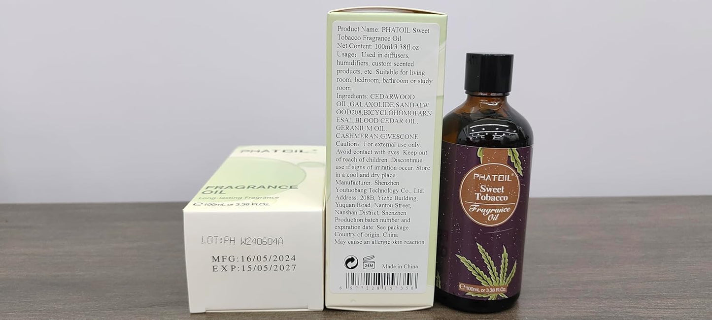 PHATOIL 3.38 FL.OZ Coconut & Vanilla Fragrance Oils for Aromatherapy, Essential Oils for Diffusers for Home, Perfect for Diffuser, Yoga, DIY Candle and Soap Making - 100ml