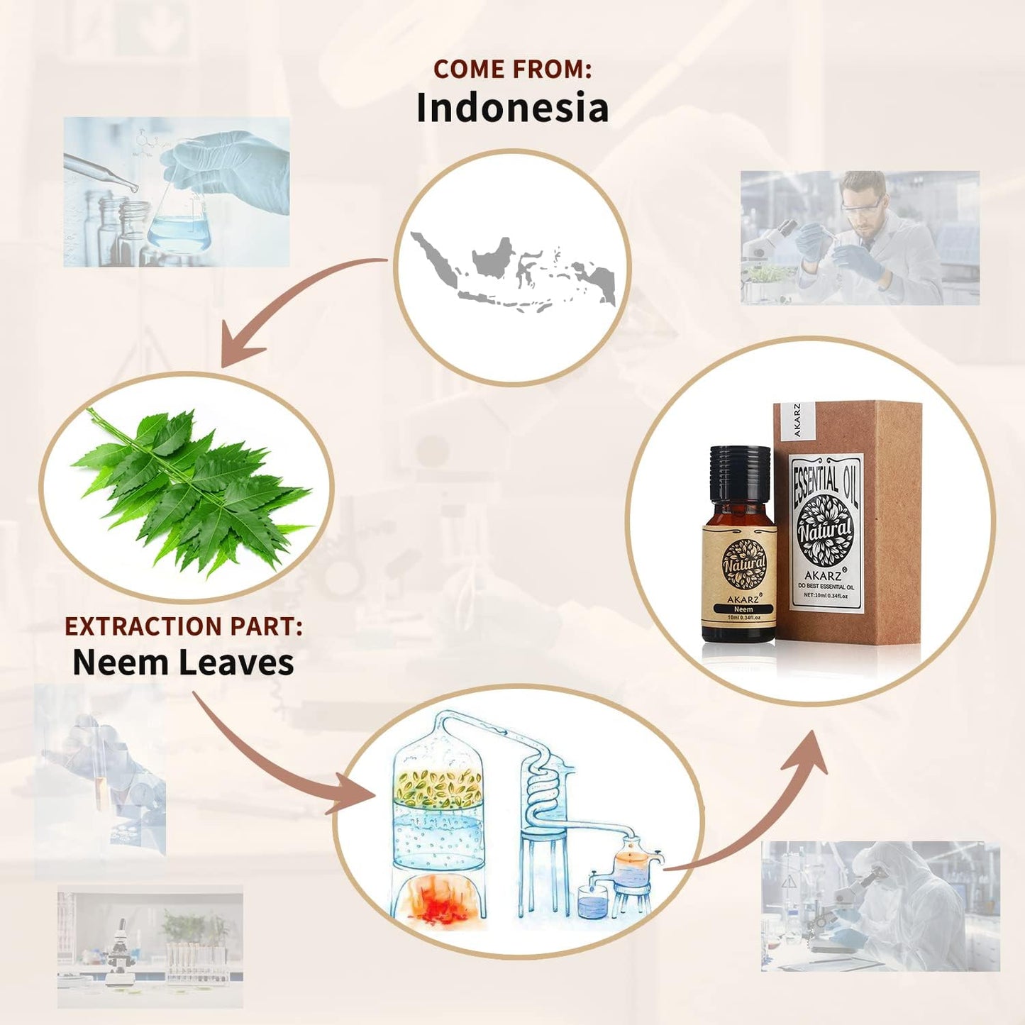 AKARZ Musk Essential Oil Natural Organic Pure Premium Musk Oil 0.34 Fl Oz (10ml)