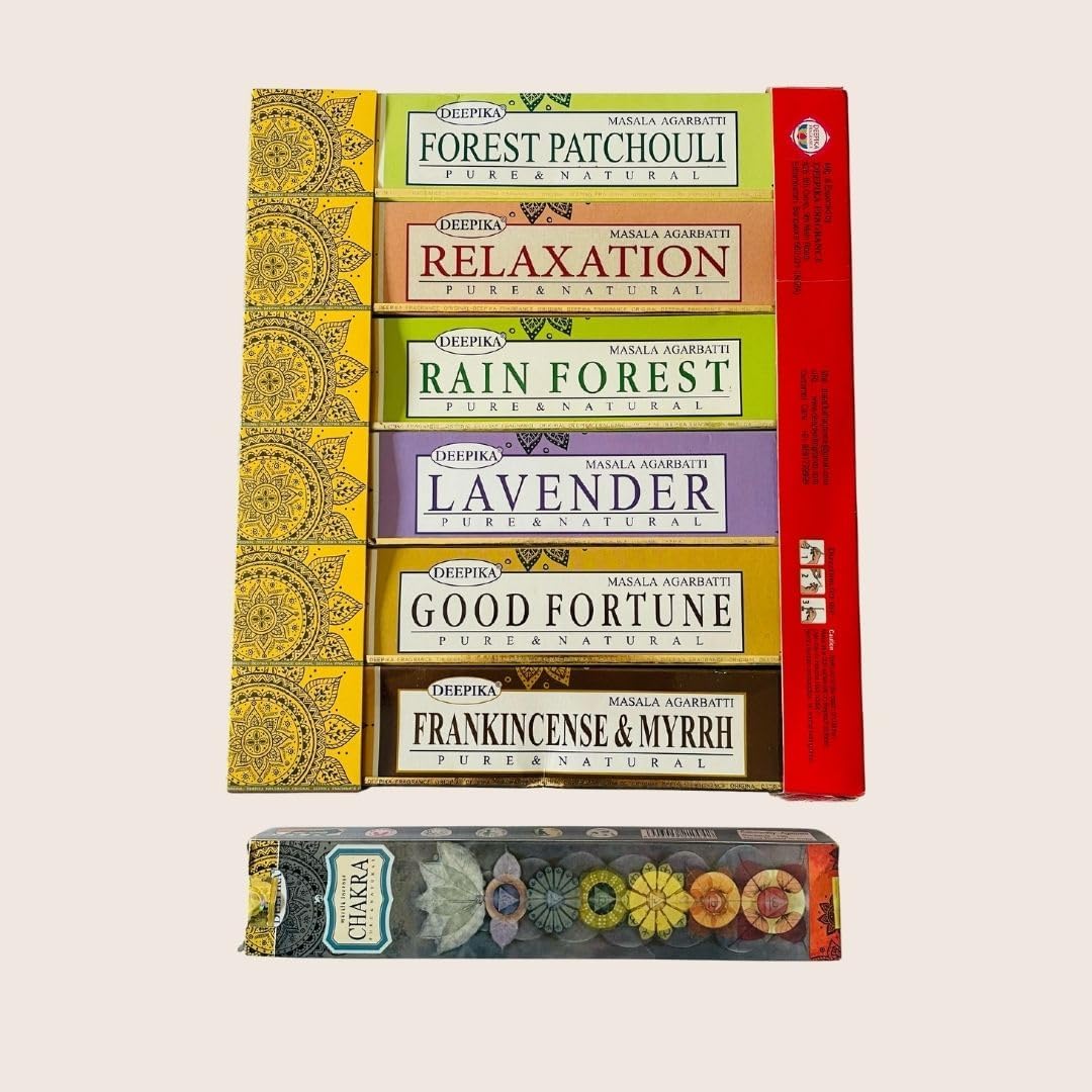 Satya Premium Mix Assorted Incense Sticks Set of 12 Pack | for Meditation, Aromatherapy, Healing, Yoga, Positivity and Relaxation | 180 Sticks (12Packs X 15Sticks)