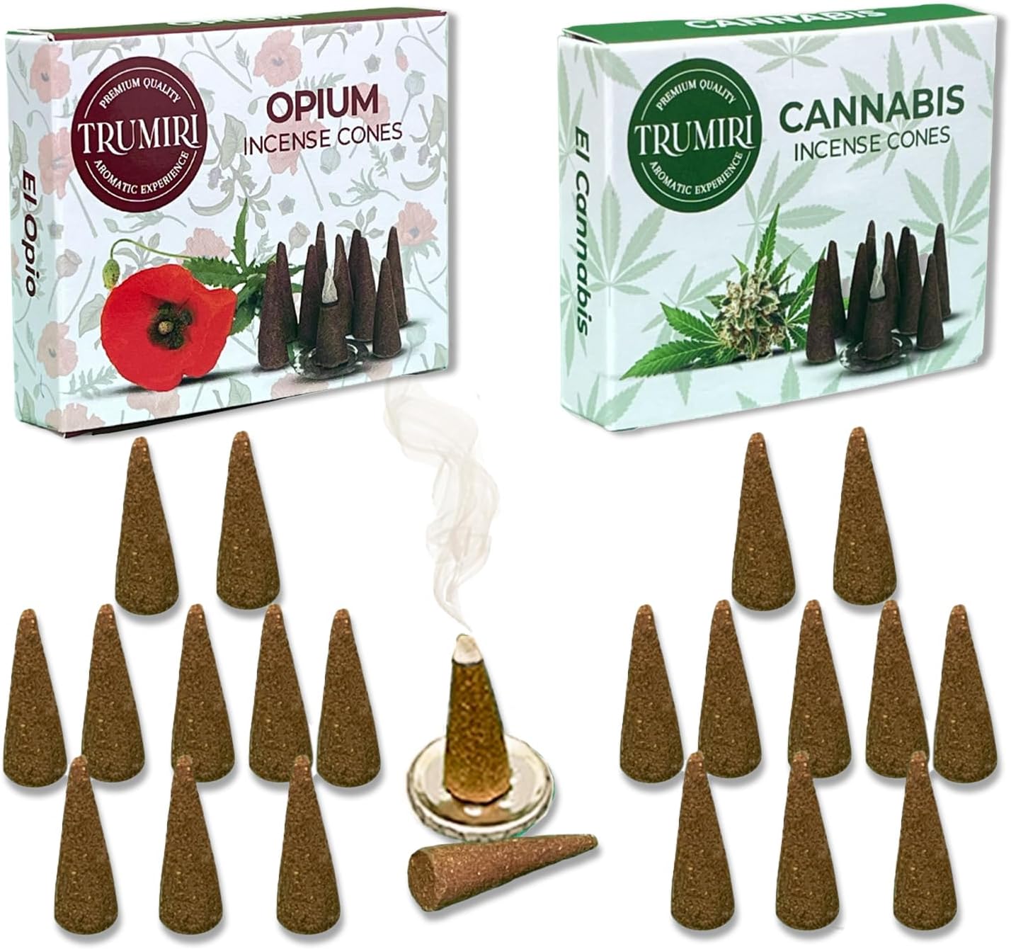 Incense Cones Combo Pack - 10 Cedar 10 Pine Scented Cones