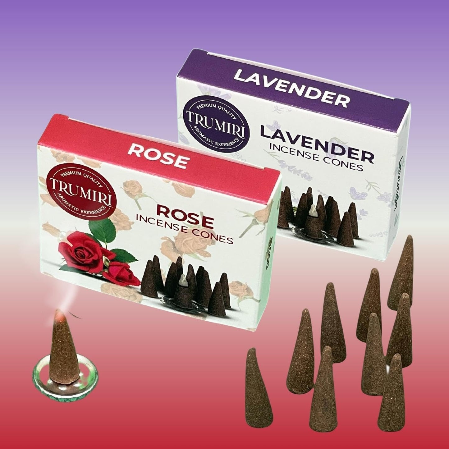 Incense Cones Combo Pack - 10 Cedar 10 Pine Scented Cones