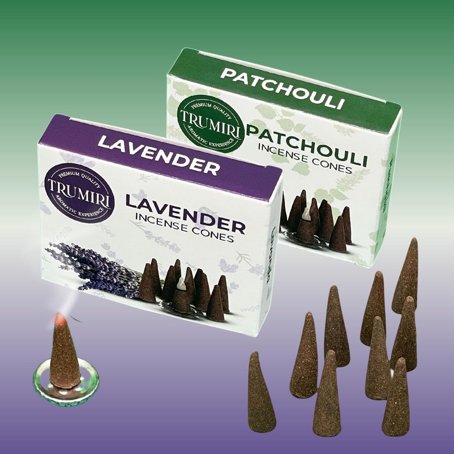 Incense Cones Combo Pack - 10 Cedar 10 Pine Scented Cones