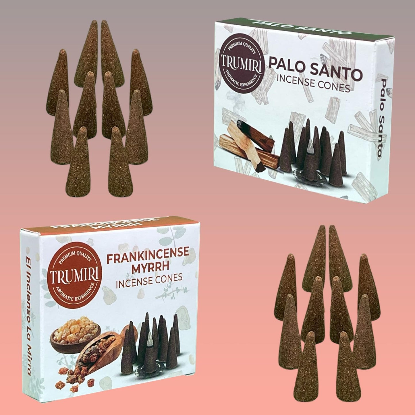 Incense Cones Combo Pack - 10 Cedar 10 Pine Scented Cones