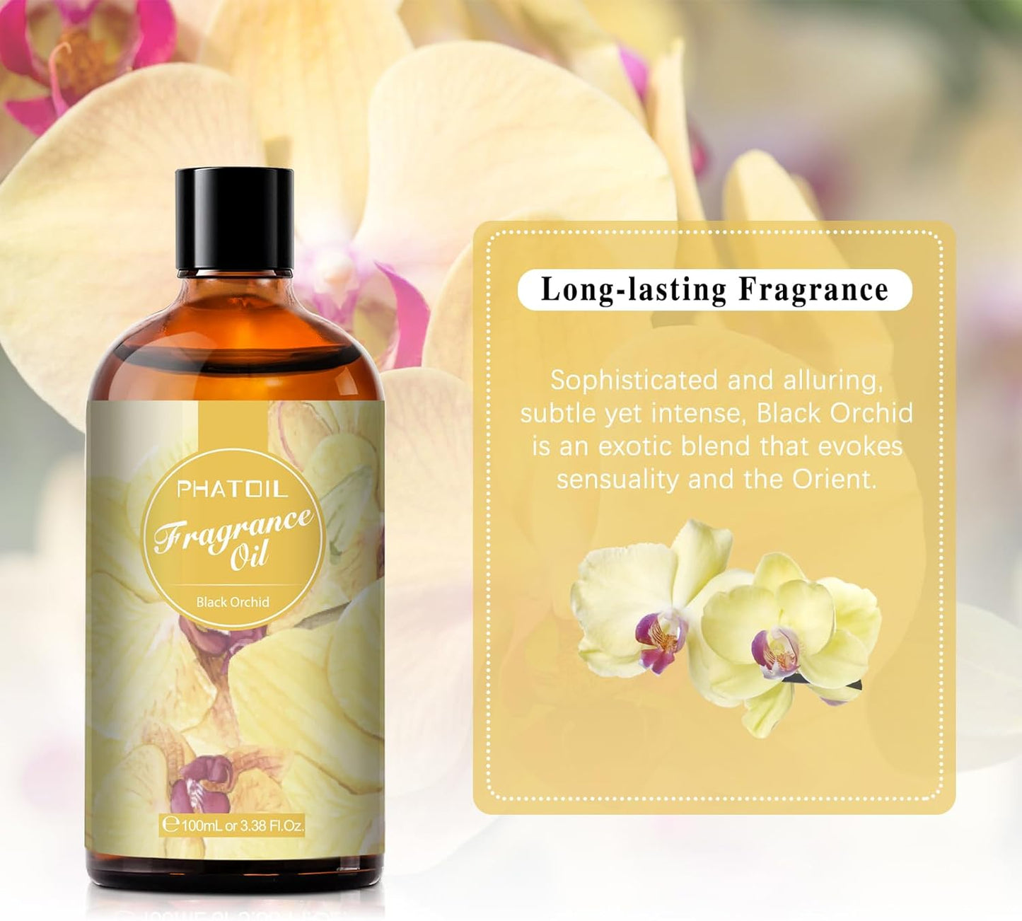 PHATOIL 3.38 FL.OZ Coconut & Vanilla Fragrance Oils for Aromatherapy, Essential Oils for Diffusers for Home, Perfect for Diffuser, Yoga, DIY Candle and Soap Making - 100ml