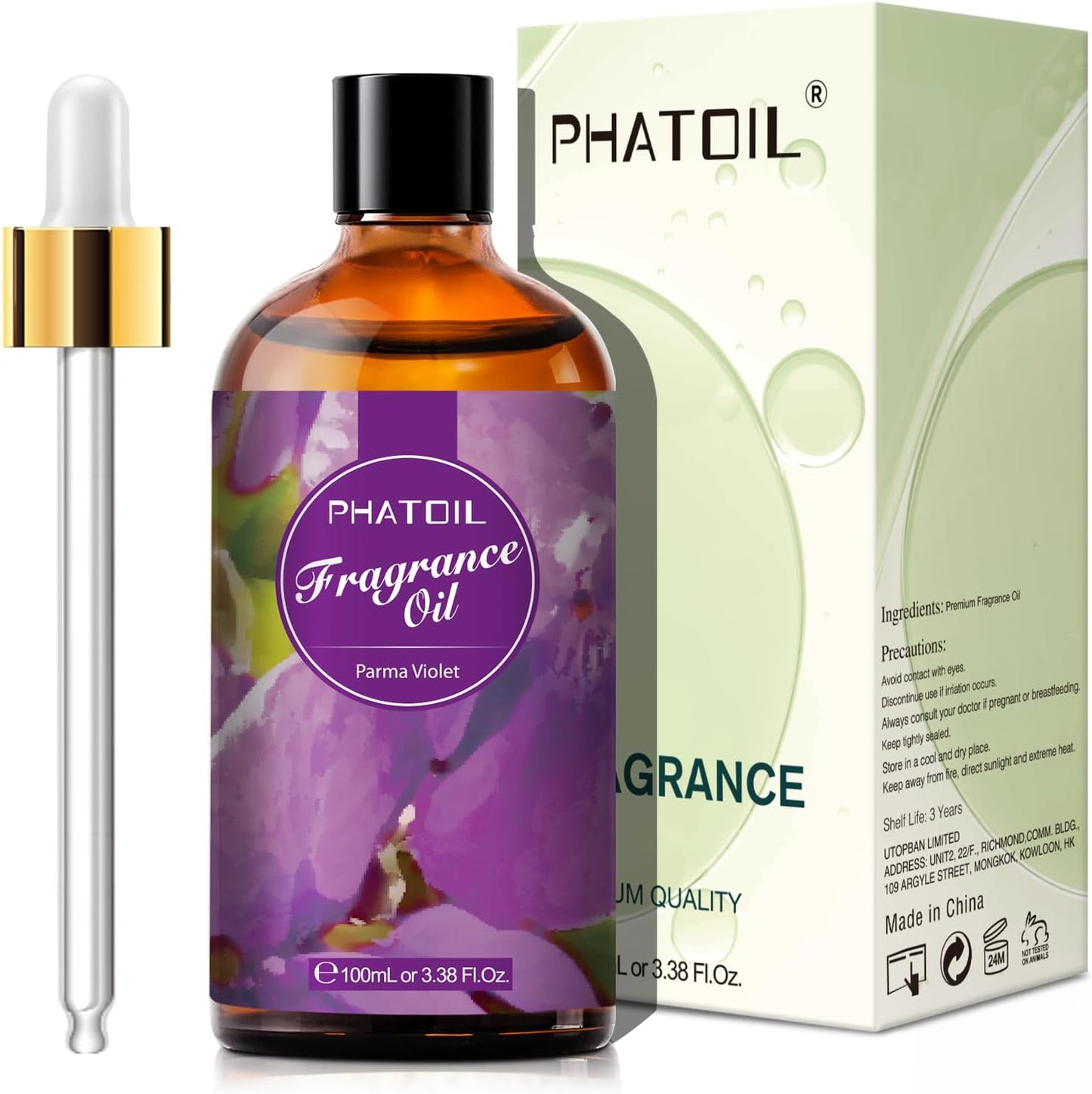 PHATOIL 3.38 FL.OZ Coconut & Vanilla Fragrance Oils for Aromatherapy, Essential Oils for Diffusers for Home, Perfect for Diffuser, Yoga, DIY Candle and Soap Making - 100ml