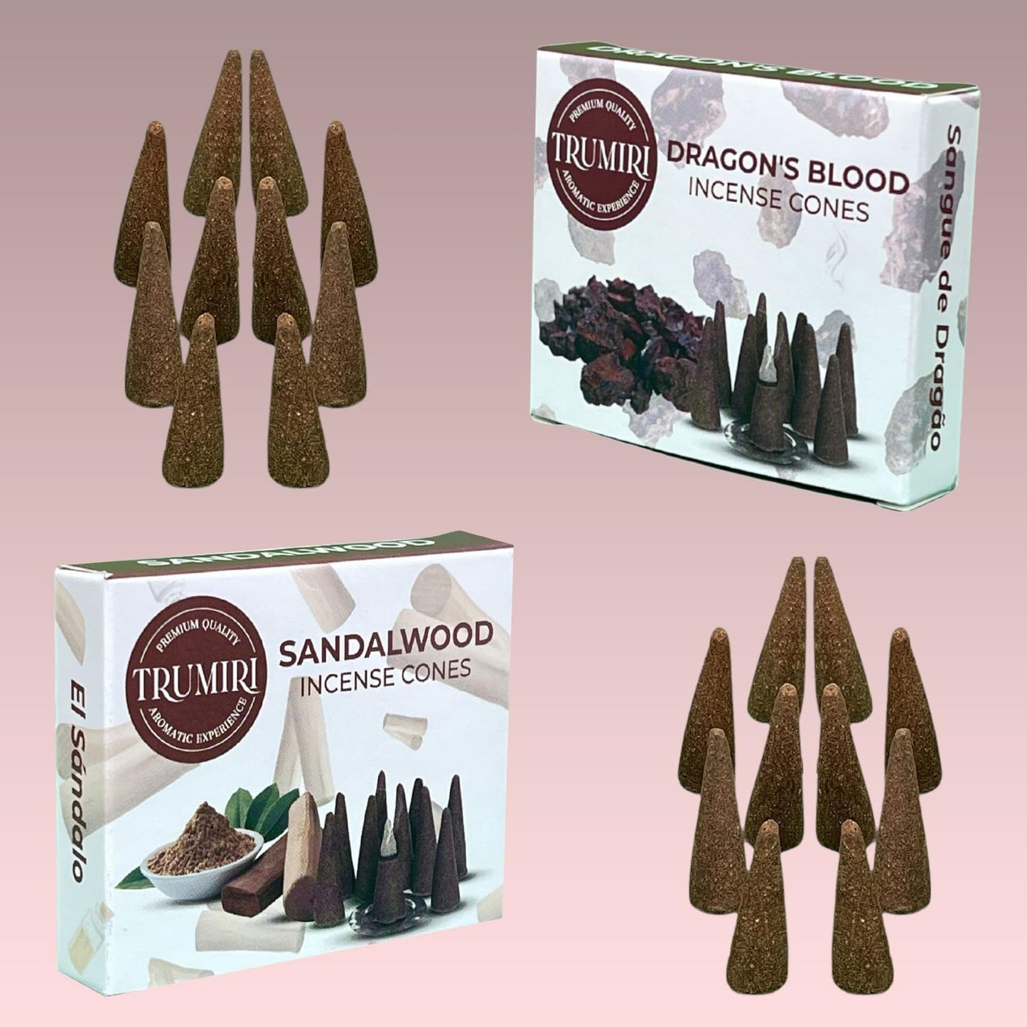 Incense Cones Combo Pack - 10 Cedar 10 Pine Scented Cones