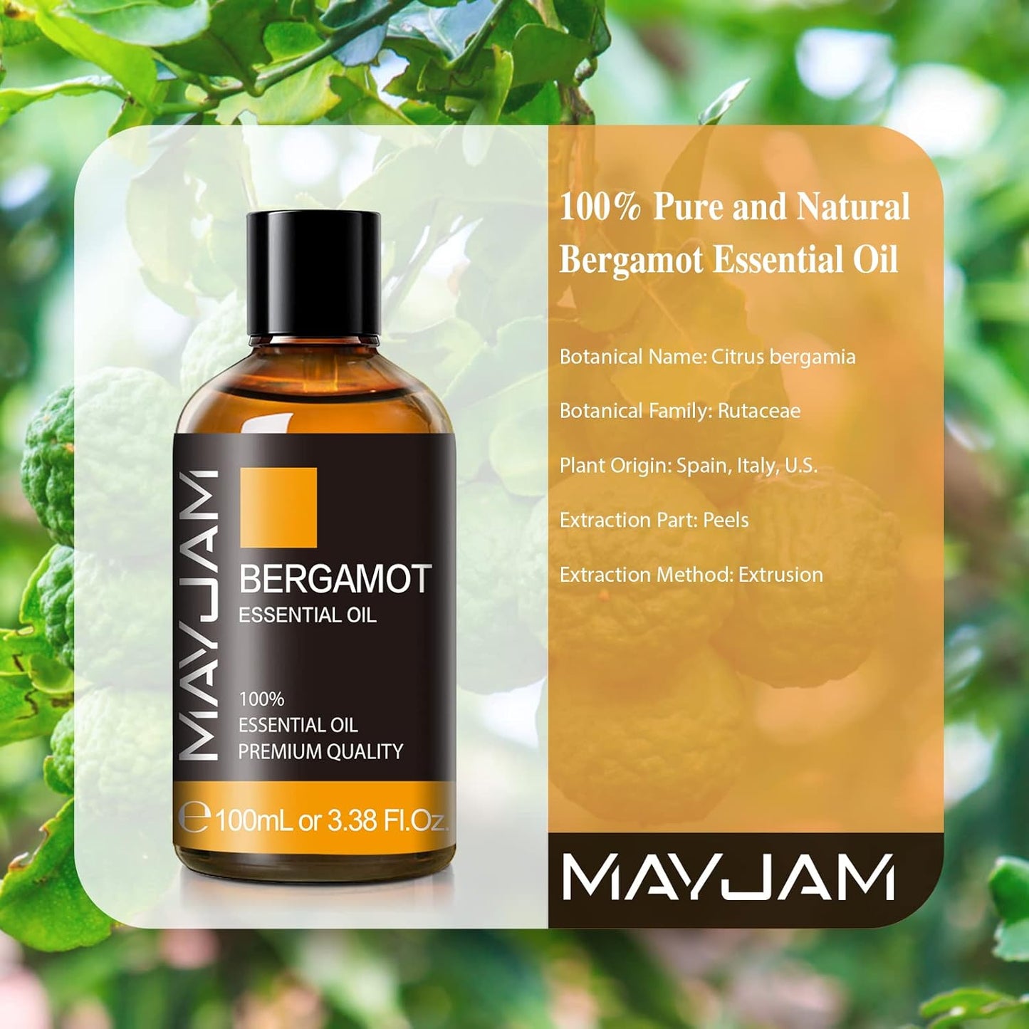 MAYJAM Essential Oil for Diffusers, Essential Oil with Premium Glass Dropper