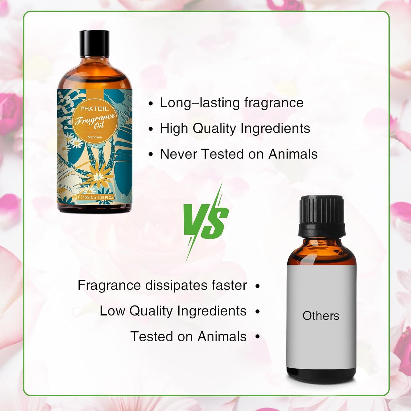 PHATOIL 3.38 FL.OZ Coconut & Vanilla Fragrance Oils for Aromatherapy, Essential Oils for Diffusers for Home, Perfect for Diffuser, Yoga, DIY Candle and Soap Making - 100ml