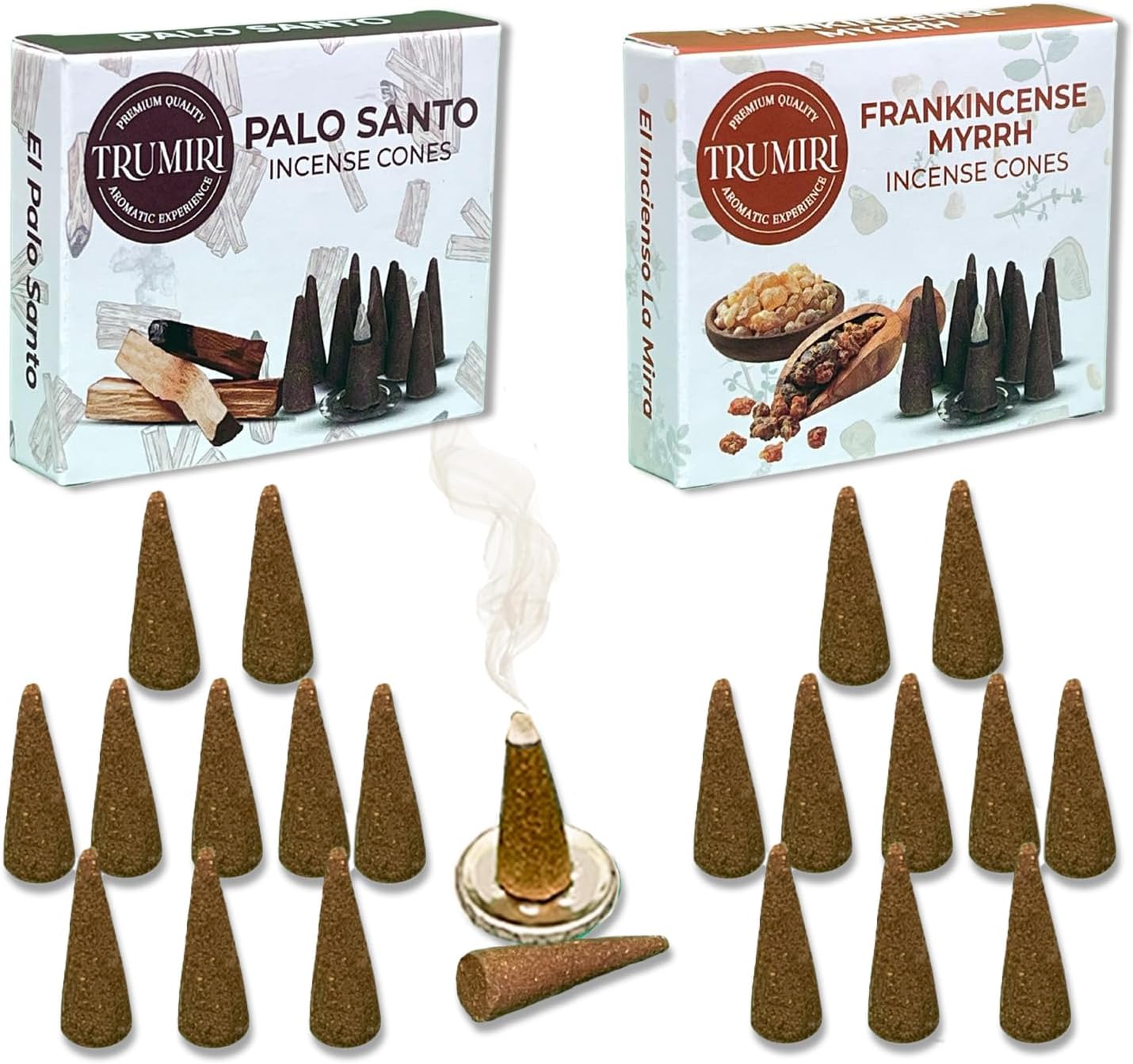 Incense Cones Combo Pack - 10 Cedar 10 Pine Scented Cones