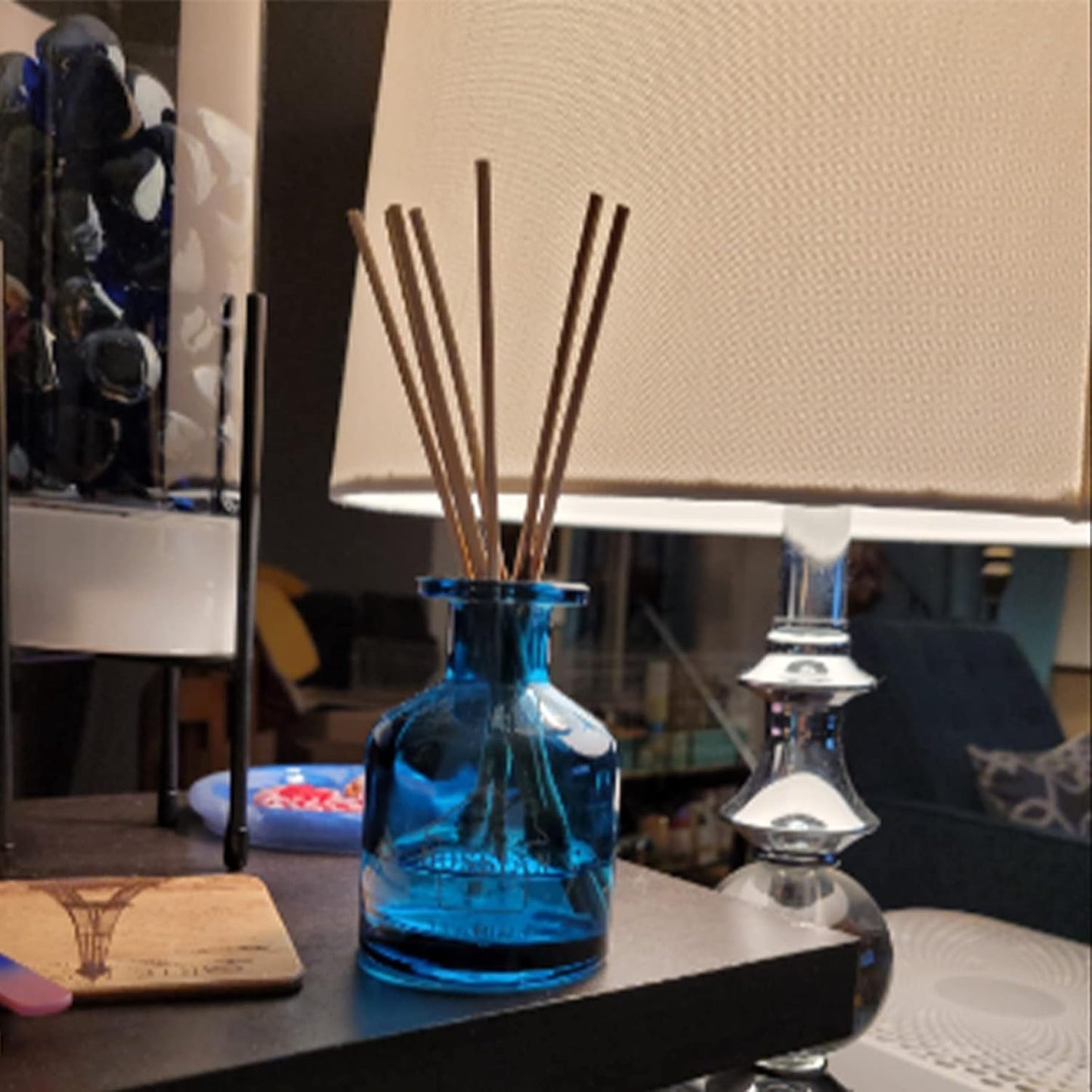 HOSSIAN 100PCS Reed Diffuser Sticks-Natural Rattan Wood Sticks Reed diffusers-Reed Sticks-Replacement for Aroma Fragrance reeds for Essential Oil Diffusers Refills