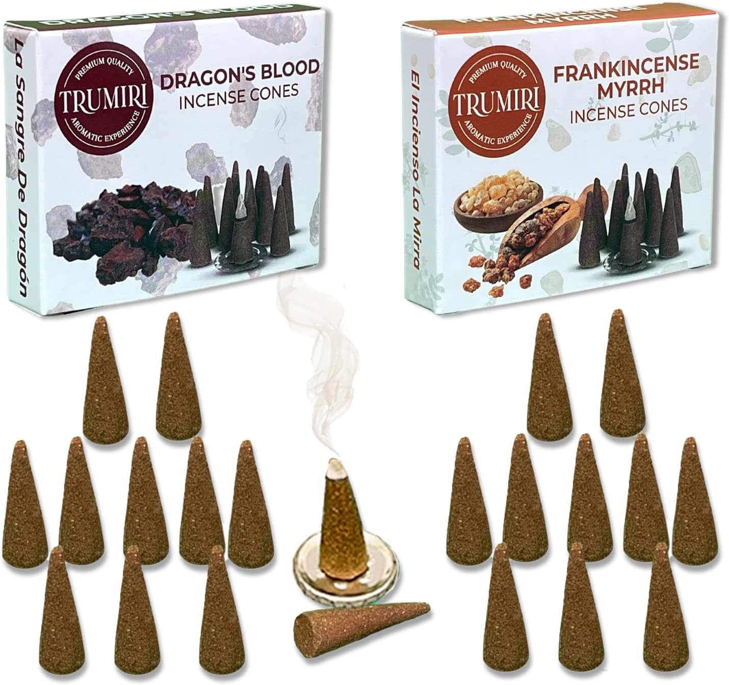 Incense Cones Combo Pack - 10 Cedar 10 Pine Scented Cones