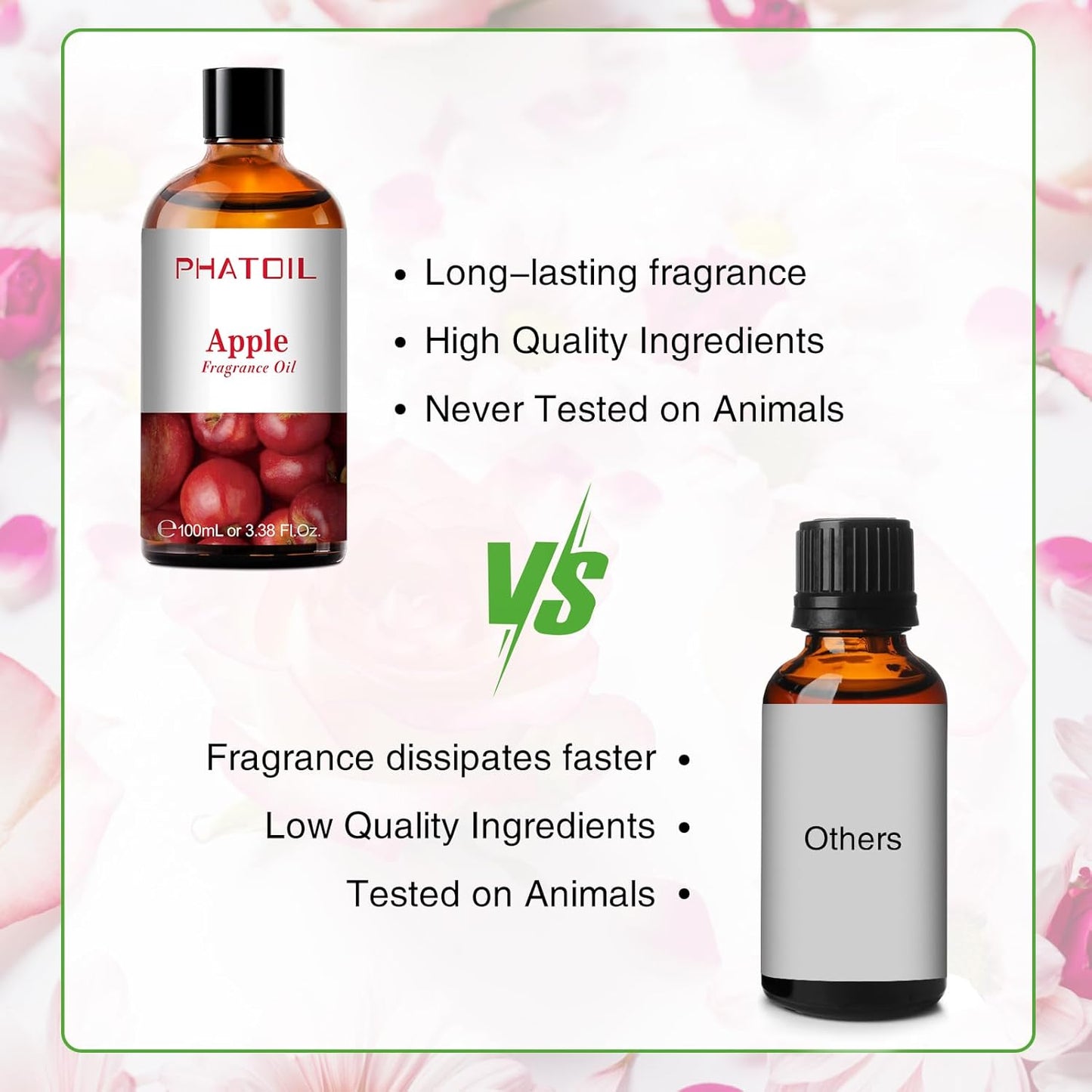 PHATOIL 3.38 FL.OZ Coconut & Vanilla Fragrance Oils for Aromatherapy, Essential Oils for Diffusers for Home, Perfect for Diffuser, Yoga, DIY Candle and Soap Making - 100ml