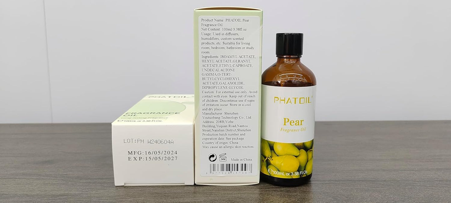 PHATOIL 3.38 FL.OZ Coconut & Vanilla Fragrance Oils for Aromatherapy, Essential Oils for Diffusers for Home, Perfect for Diffuser, Yoga, DIY Candle and Soap Making - 100ml