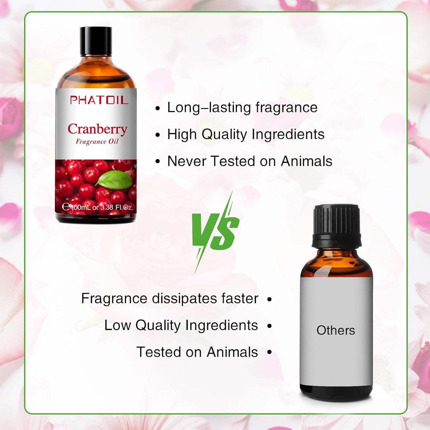 PHATOIL 3.38 FL.OZ Coconut & Vanilla Fragrance Oils for Aromatherapy, Essential Oils for Diffusers for Home, Perfect for Diffuser, Yoga, DIY Candle and Soap Making - 100ml