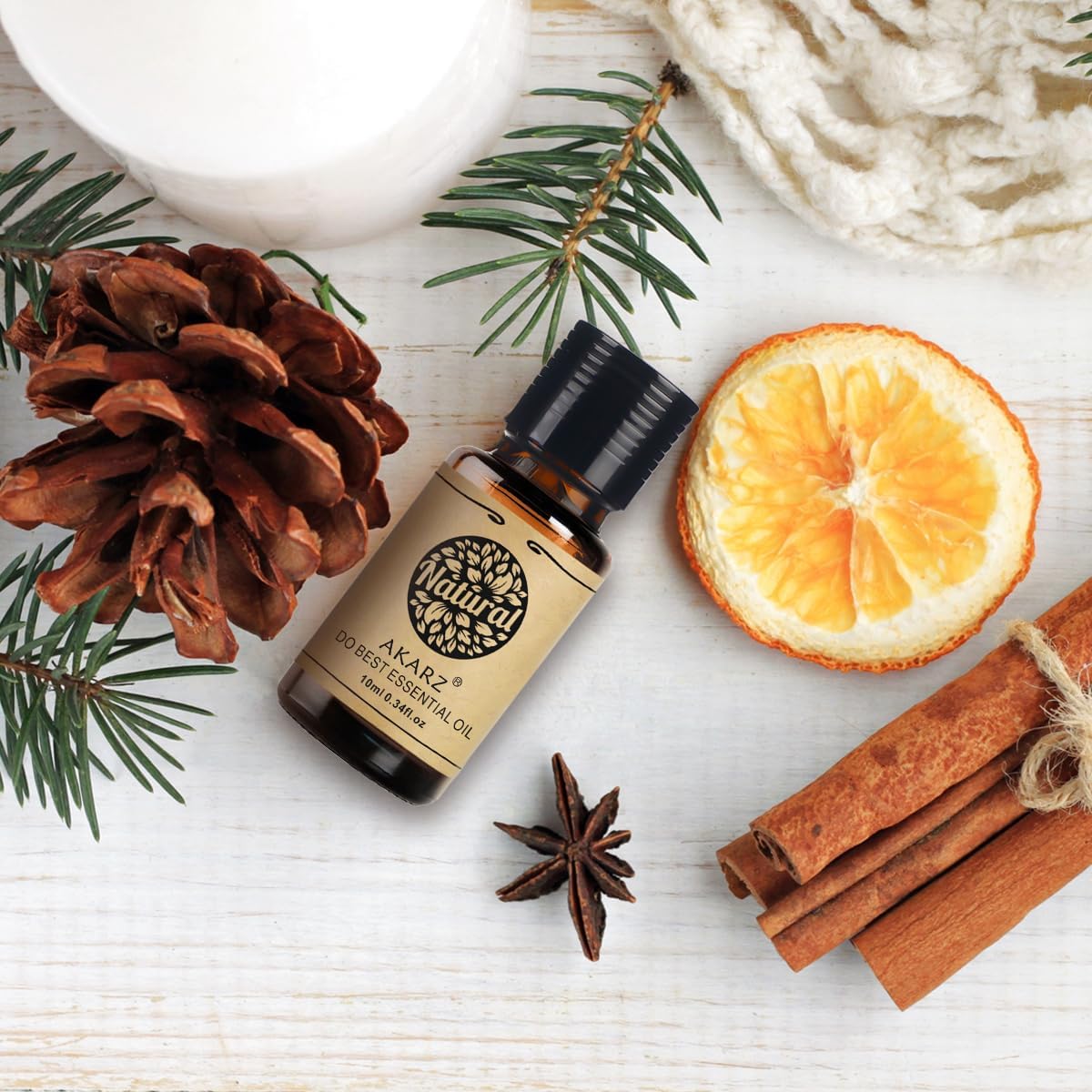 AKARZ Musk Essential Oil Natural Organic Pure Premium Musk Oil 0.34 Fl Oz (10ml)