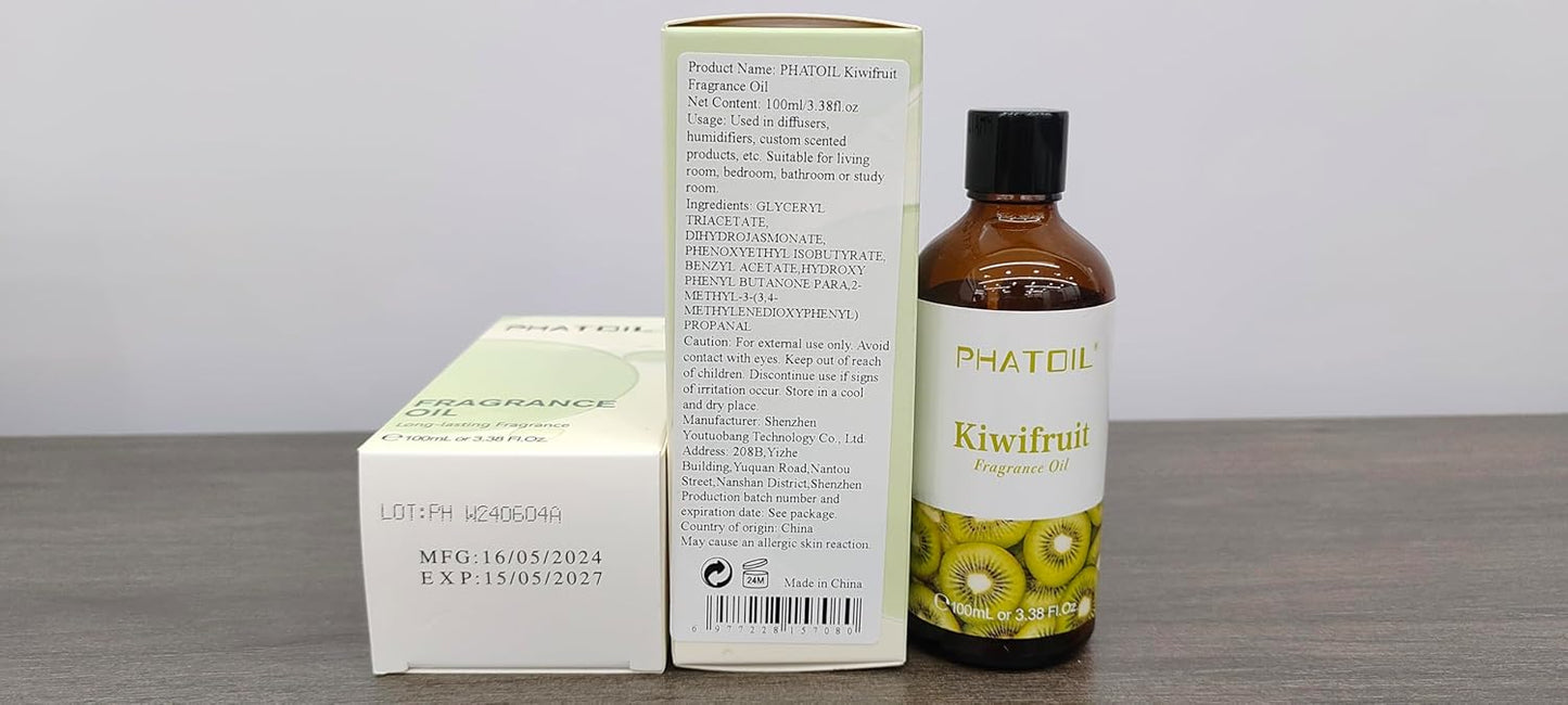 PHATOIL 3.38 FL.OZ Coconut & Vanilla Fragrance Oils for Aromatherapy, Essential Oils for Diffusers for Home, Perfect for Diffuser, Yoga, DIY Candle and Soap Making - 100ml