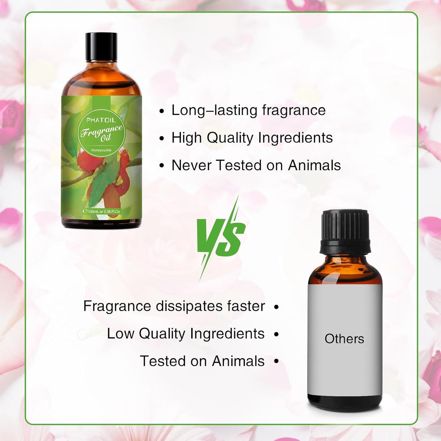 PHATOIL 3.38 FL.OZ Coconut & Vanilla Fragrance Oils for Aromatherapy, Essential Oils for Diffusers for Home, Perfect for Diffuser, Yoga, DIY Candle and Soap Making - 100ml