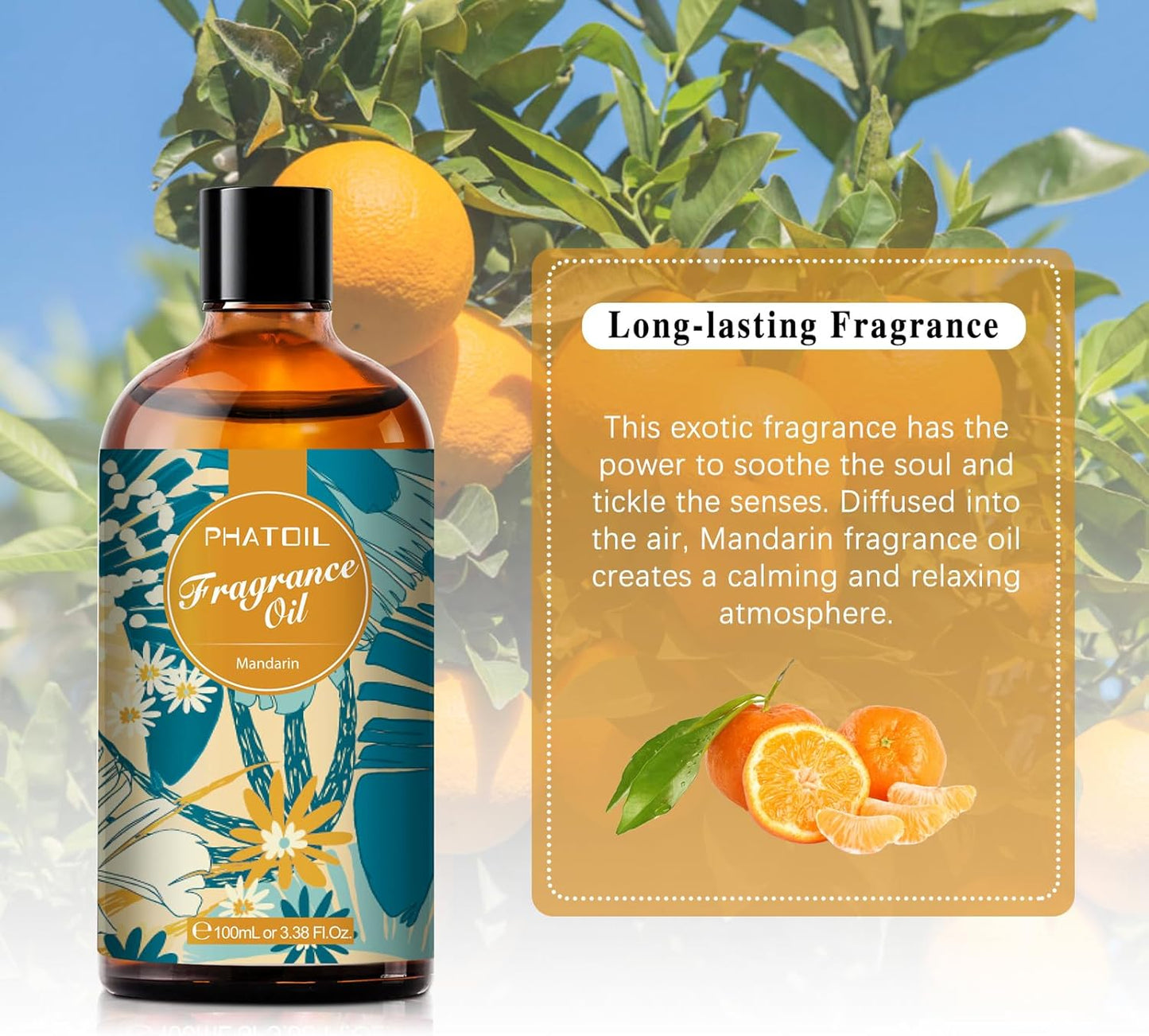 PHATOIL 3.38 FL.OZ Coconut & Vanilla Fragrance Oils for Aromatherapy, Essential Oils for Diffusers for Home, Perfect for Diffuser, Yoga, DIY Candle and Soap Making - 100ml