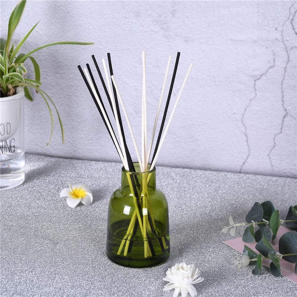VFULIE 100PCS Reed Diffuser Sticks, 10 Inch Natural Rattan Wood Sticks Essential Oil Aroma Diffuser Sticks Refill Replacement for Aroma Fragrance (Primary Color)