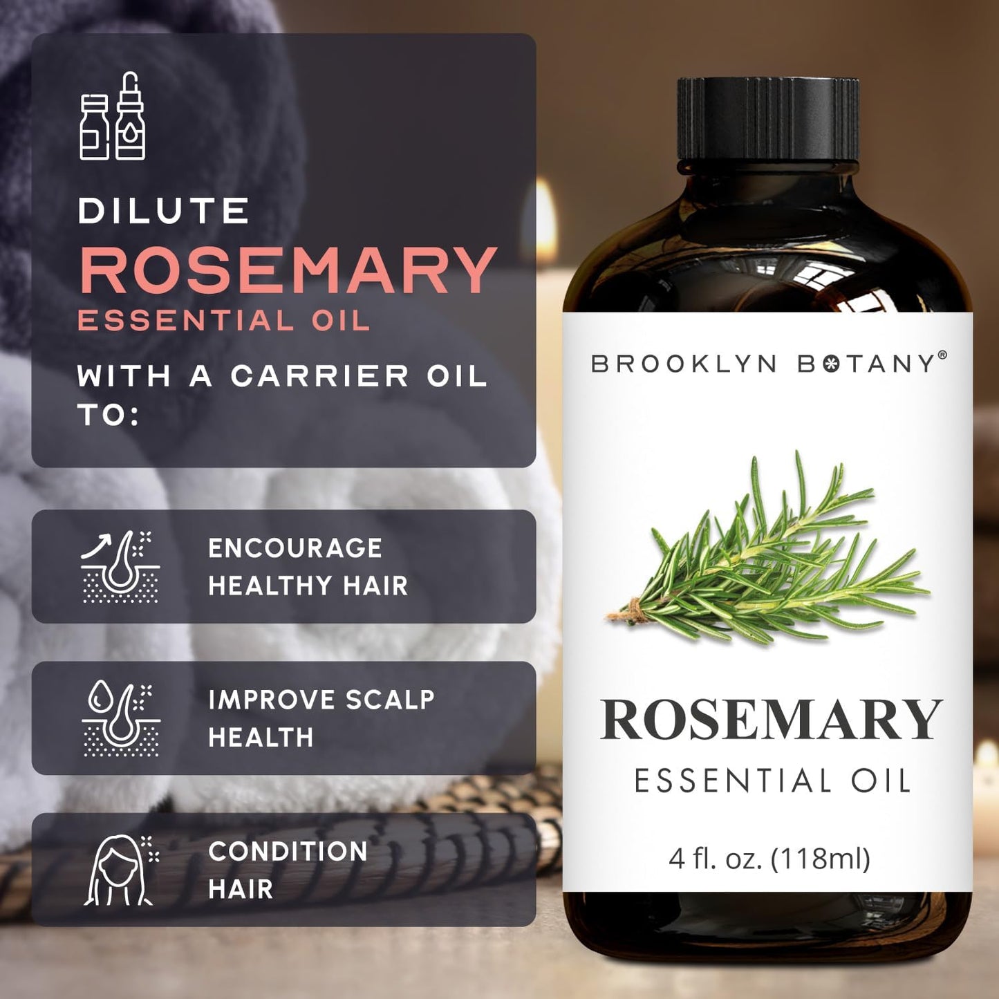 Brooklyn Botany Peppermint Essential Oil - 100% Pure and Natural - Premium Grade with Dropper - for Aromatherapy and Diffuser