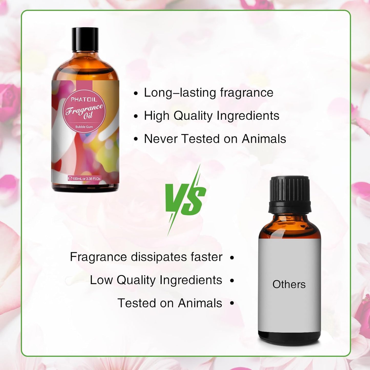 PHATOIL 3.38 FL.OZ Coconut & Vanilla Fragrance Oils for Aromatherapy, Essential Oils for Diffusers for Home, Perfect for Diffuser, Yoga, DIY Candle and Soap Making - 100ml