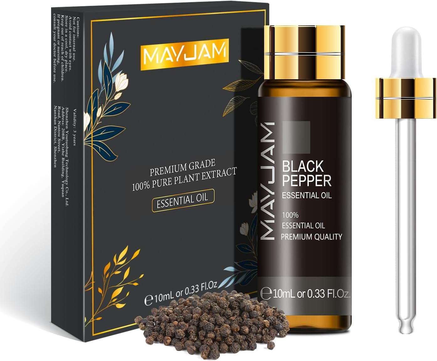 MAYJAM Essential Oil for Diffusers, Essential Oil with Premium Glass Dropper