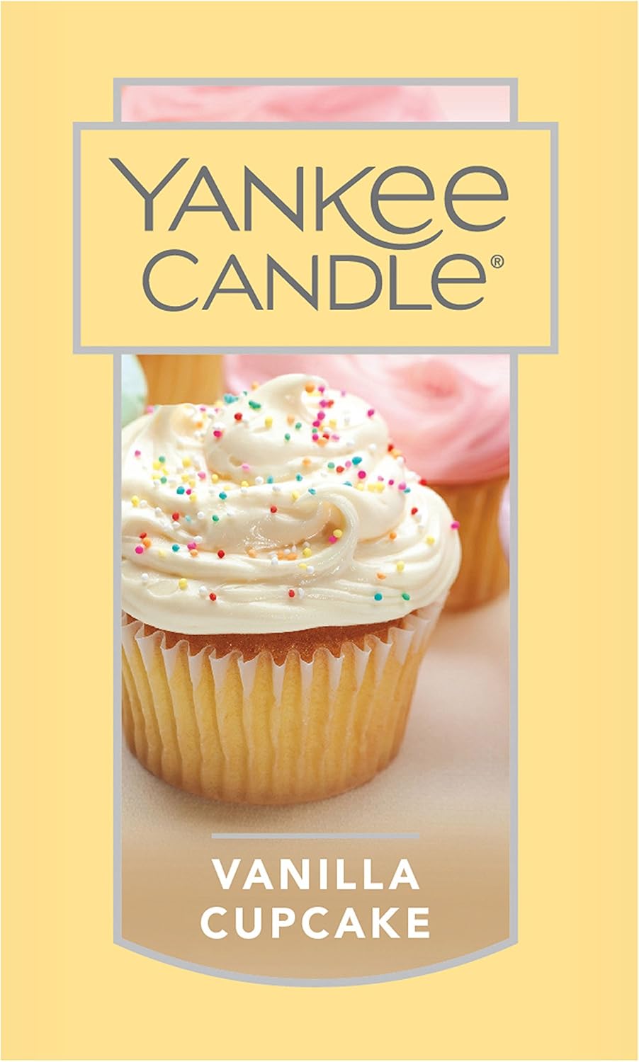 Yankee Candle | Vanilla Cupcake Scented Classic 22oz Large Jar Single Wick Candle, Over 110 Hours of Burn Time, Ideal for Creating Relaxing Ambience