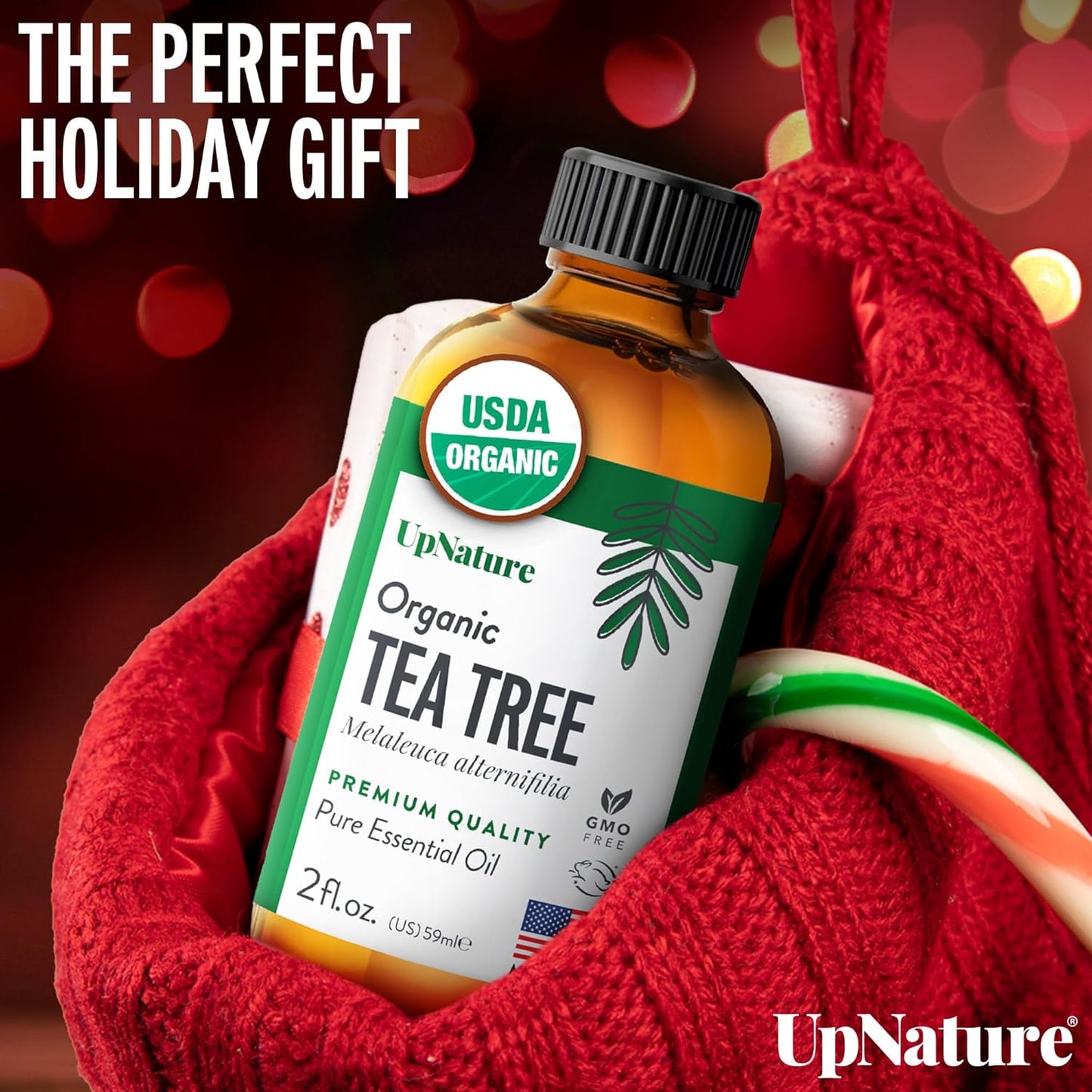 UpNature Organic Tea Tree Oil - 100% Pure Tea Tree Essential Oil