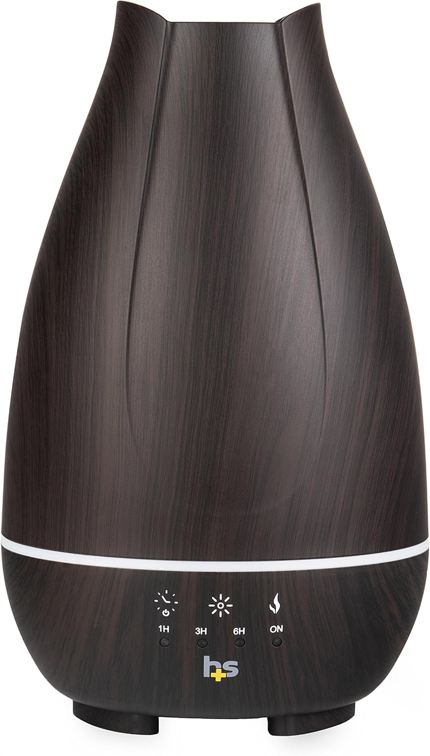 HealthSmart Essential Oil Diffuser, Cool Mist Humidifier and Aromatherapy Diffuser, FSA HSA Eligible with 500ML Tank for Large Rooms, Adjustable Timer, Mist Mode and 7 LED Light Colors, White