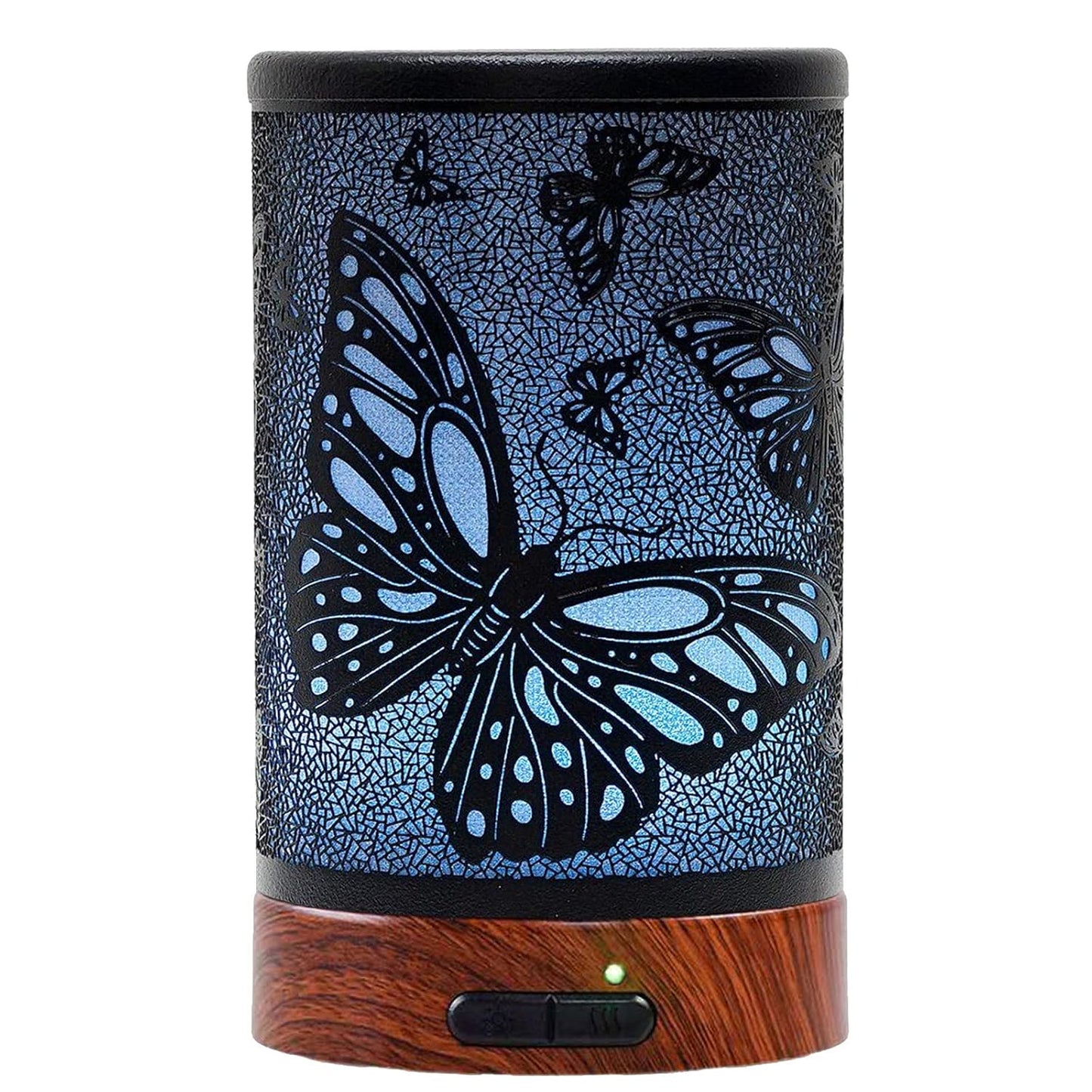 EQUSUPRO Essential Oil Diffuser 150ml Metal Aromatherapy Oil Diffuser Ultrasonic Cool Mist Diffuser with Auto Shut-Off Protection,7 Colors Changed LED for Home Office SPA Yoga