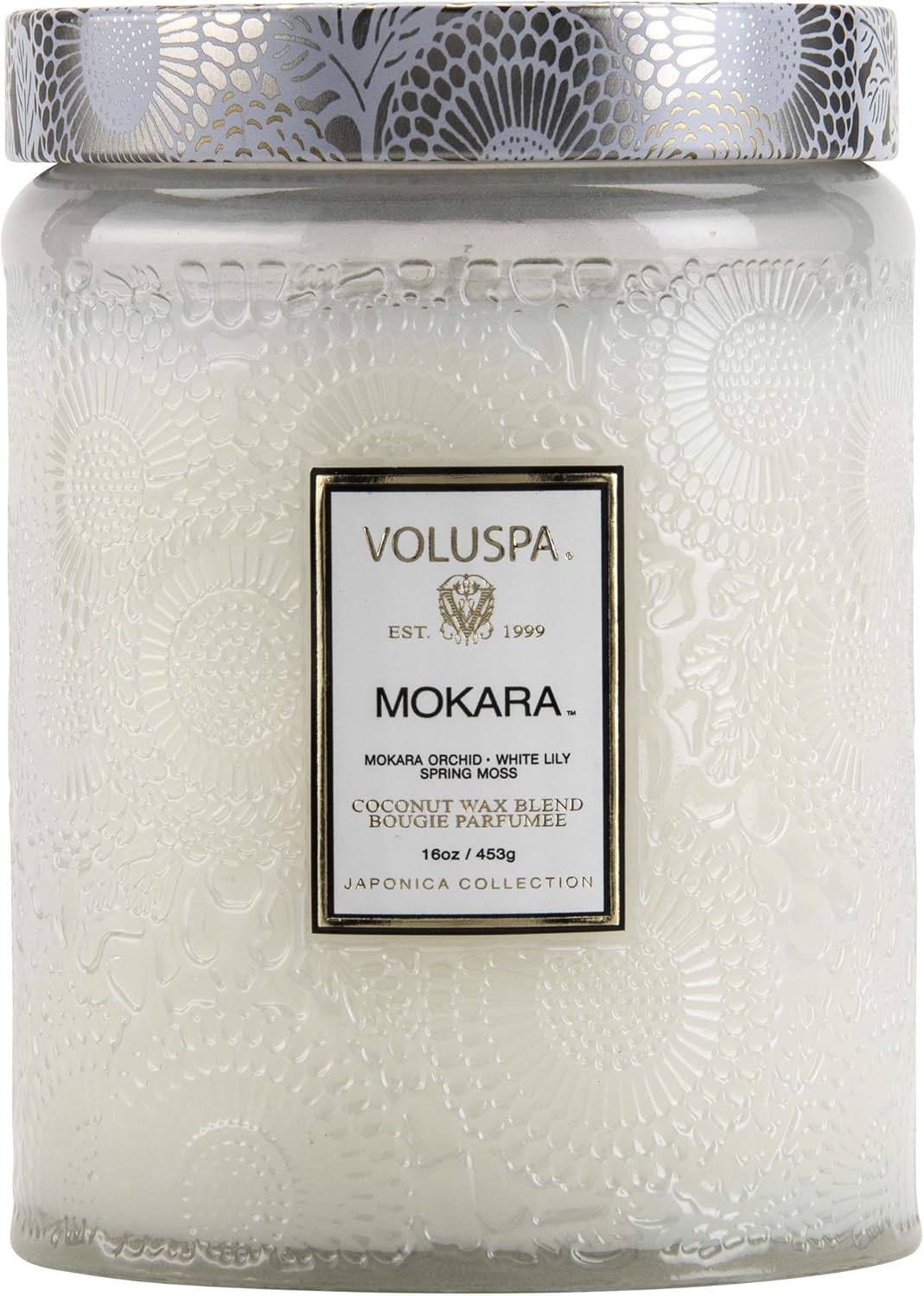 Voluspa Goji Tarocco Orange, Large Candle Jar, 18 oz, 100 Hour Burn Time, All Natural Wicks and Coconut Wax for Clean Burning, Vegan, Poured in the USA