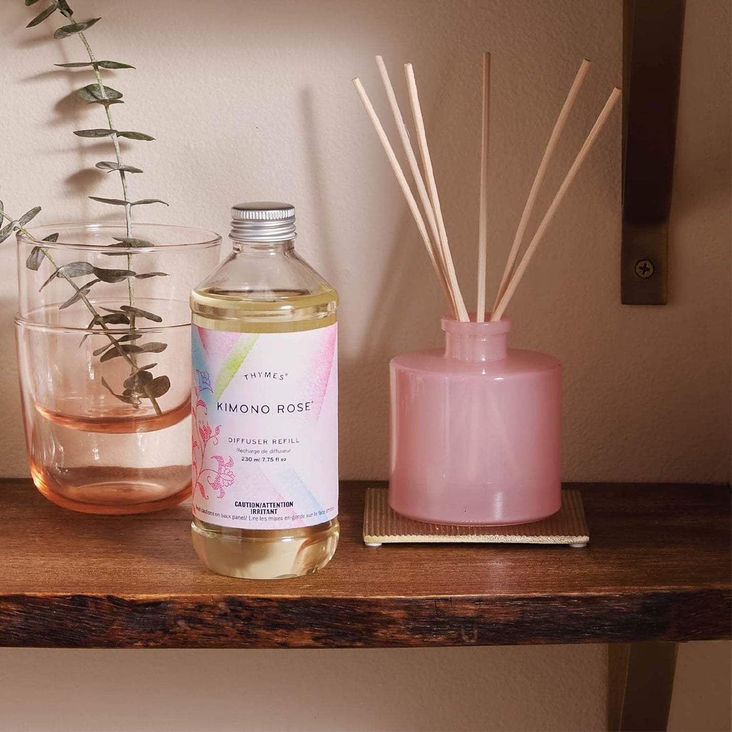 Thymes Frasier Fir Reed Diffuser Oil Refill – Home Fragrance Oil for Diffuser – Holiday Reed Diffuser Refill – Just-Cut Forest Oil Scents for Diffuser – Aromatherapy Diffuser Oils Scents (7.75 fl oz)