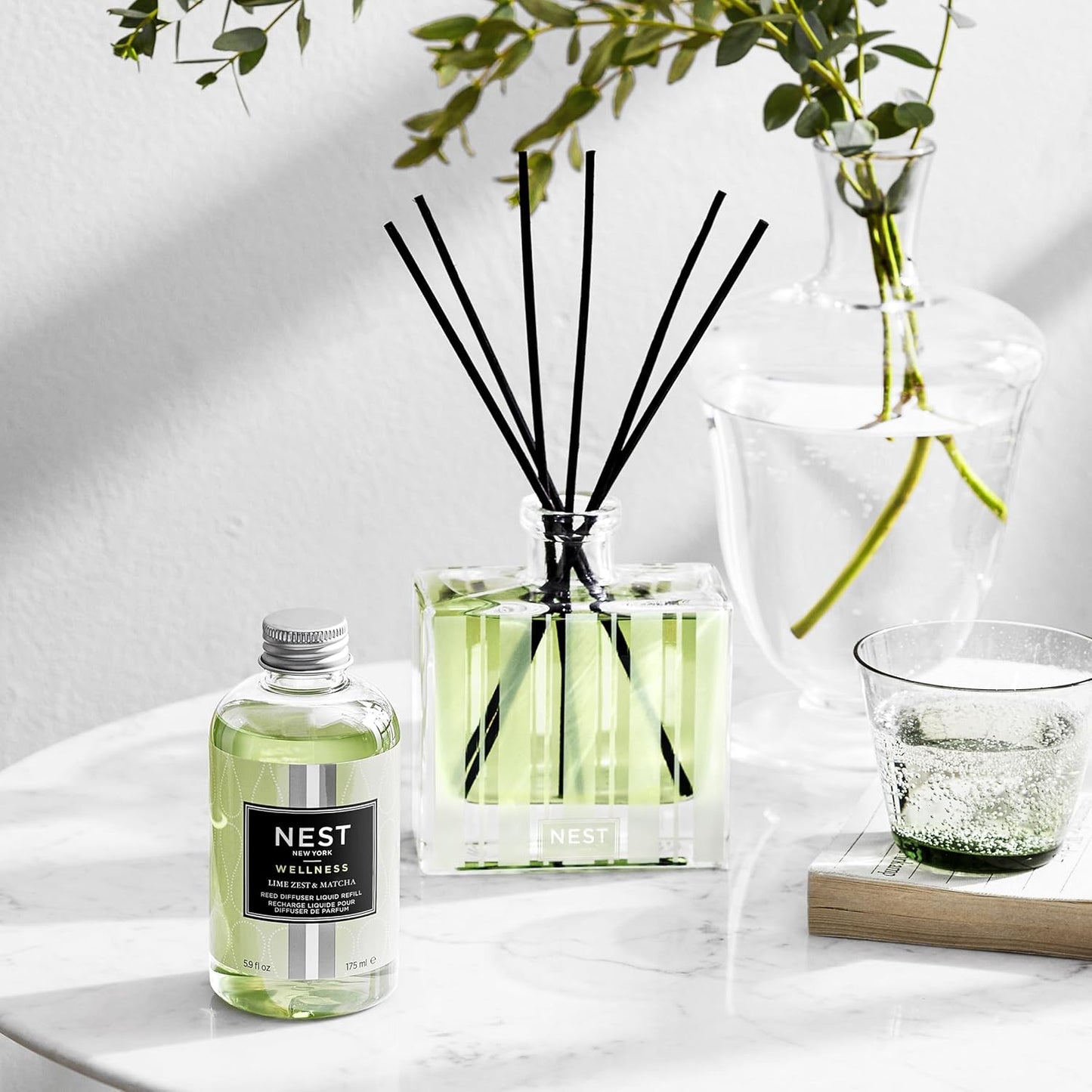 NEST New York Wild Mint & Eucalyptus Reed Diffuser Liquid Refill