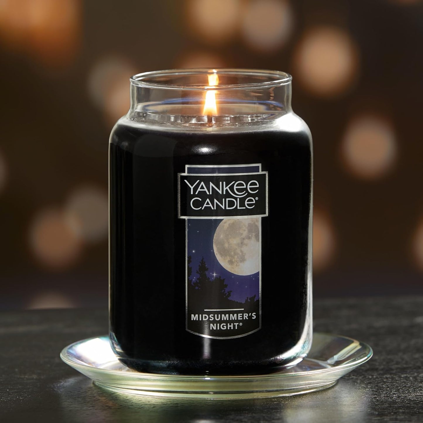Yankee Candle | MidSummer's Night Scented, Classic Large Single Wick Jar Candle, 22oz with Over 110 Hours of Burn Time, Ideal for Dinner Parties, Relaxing Saturdays, and Special Occasions