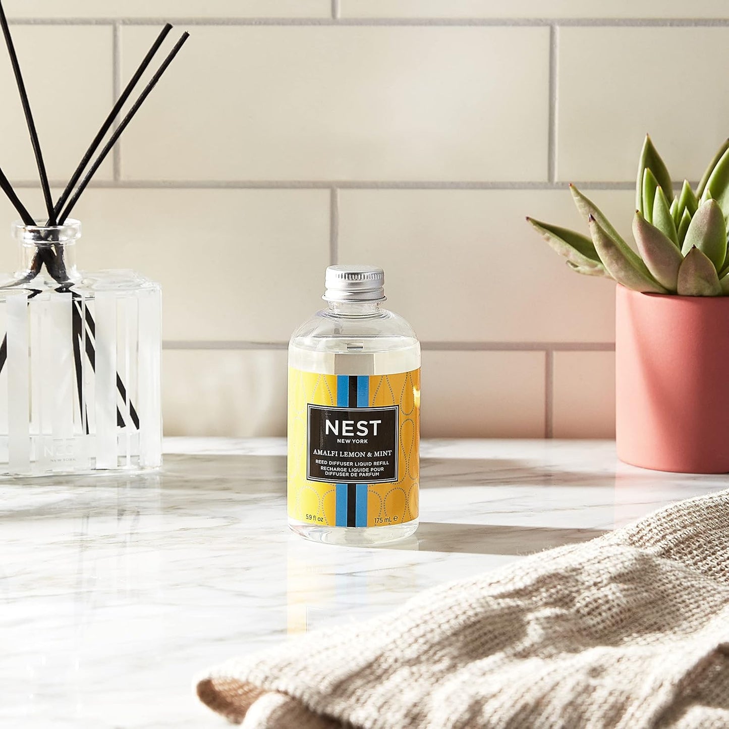 NEST Fragrances Moroccan Amber Reed Diffuser Liquid Refill 5.9 Fl Oz (Pack of 1)